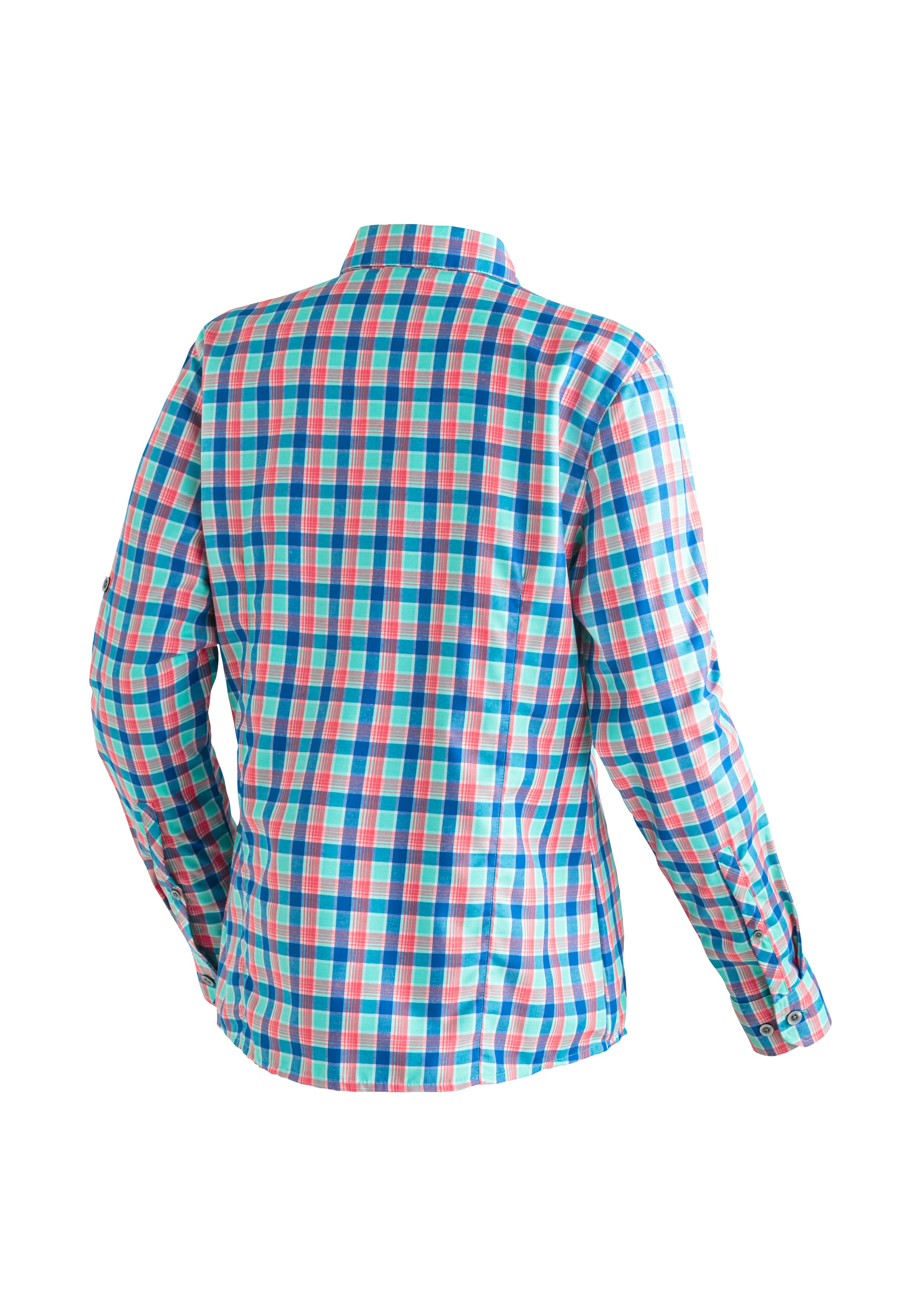 Thumbnail - Maier Sports Funktionsbluse "Nanni" Damen Bluse, leichte Langarmbluse, Blusen-Shirt, Karobluse, Reg Fit