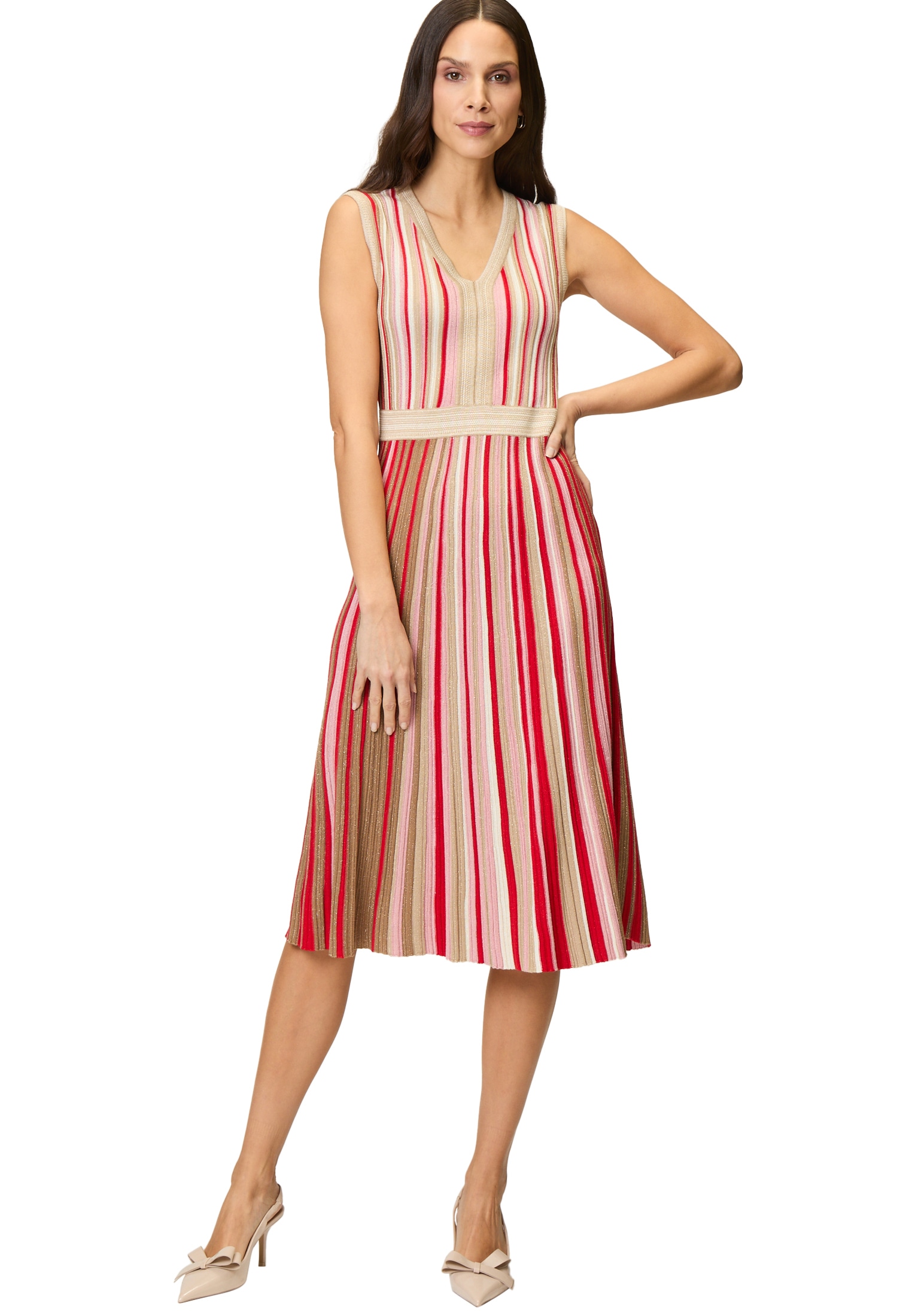Zero Strickkleid »zero Strickkleid mit Streifen«, Plain/ohne Details