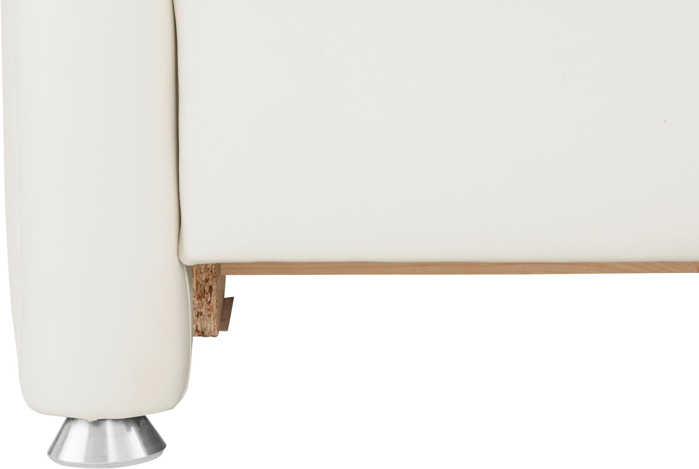 Places of Style Ecksofa »Sardinien L-Form«, mit Kopfteilverstellung, wahlweise mit Bettfunktion