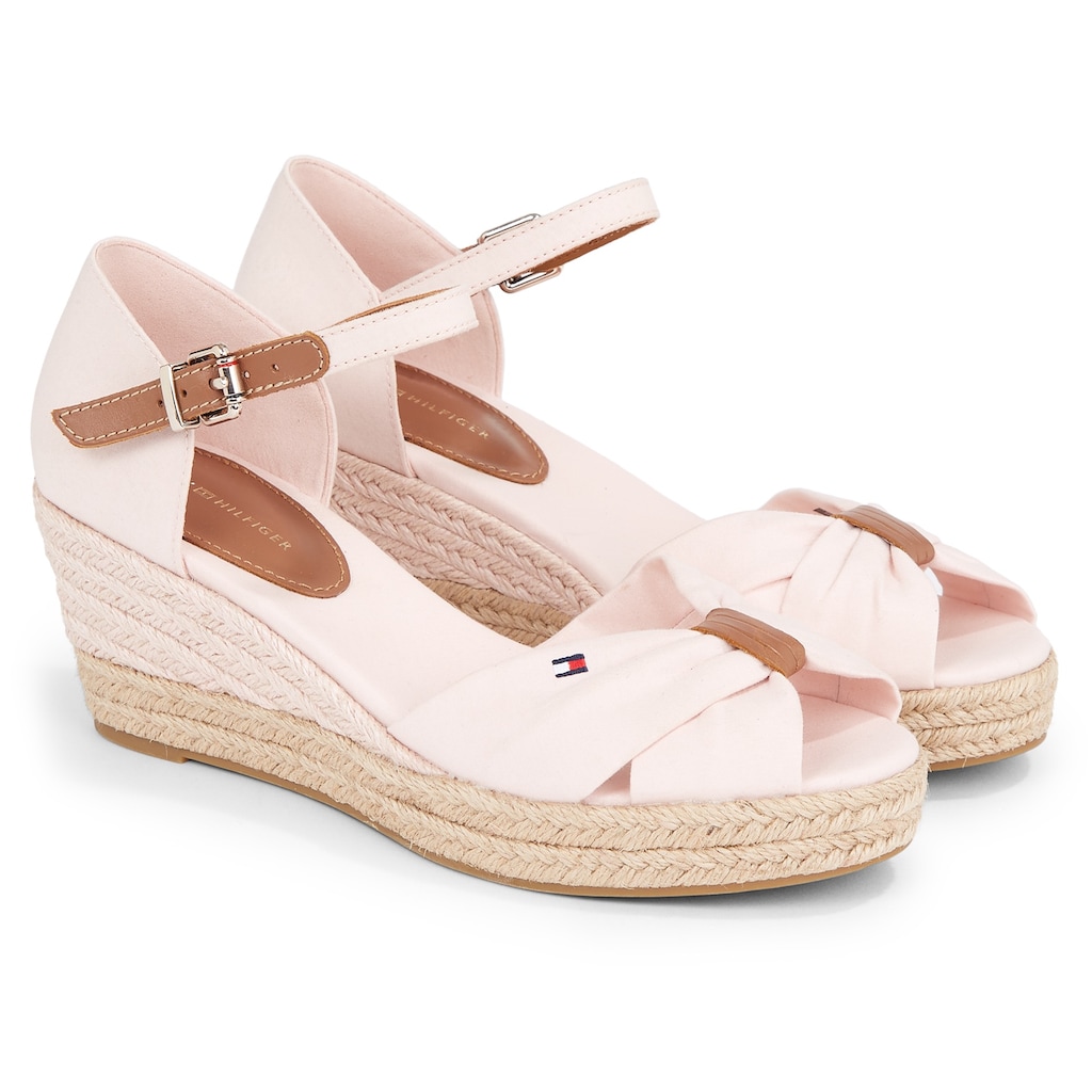 Tommy Hilfiger Keilsandalette »BASIC OPEN TOE MID WEDGE«