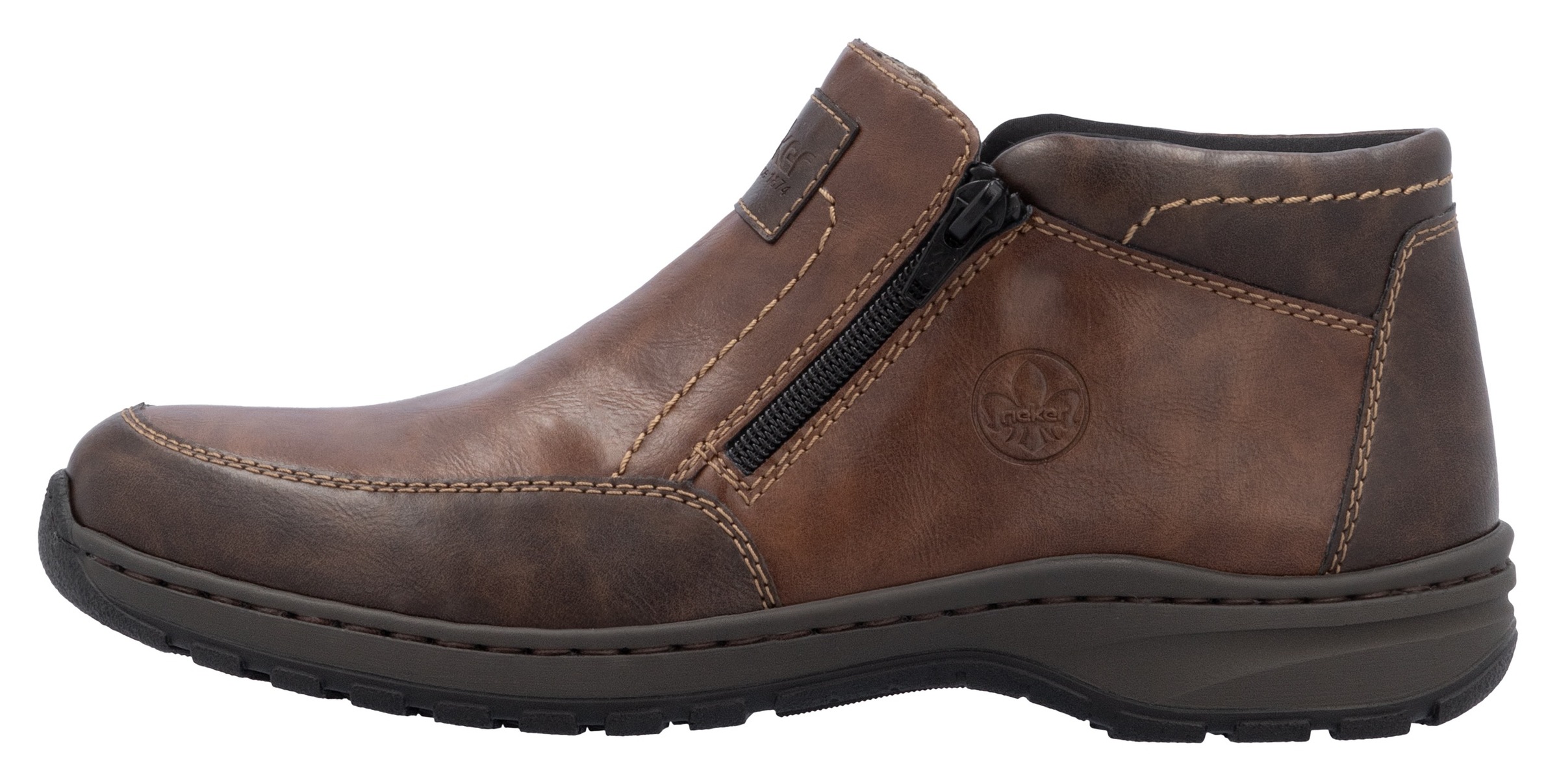 Rieker Winterboots, Winterstiefelette, Halbschuh mit beidseitigen Reißverschlüssen