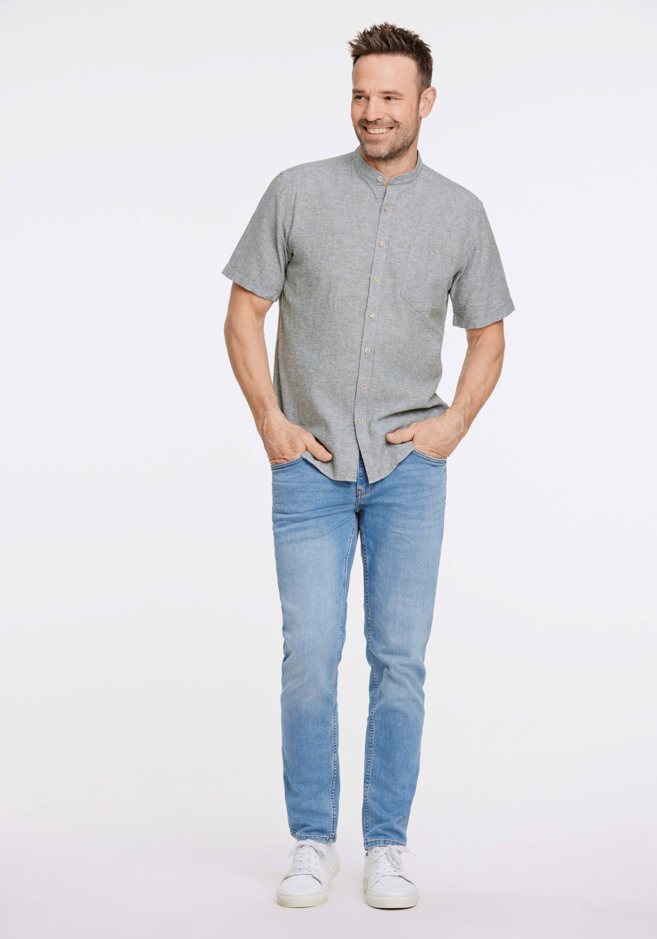 Jack's Linen Shirt Regular Fit Army XL 3