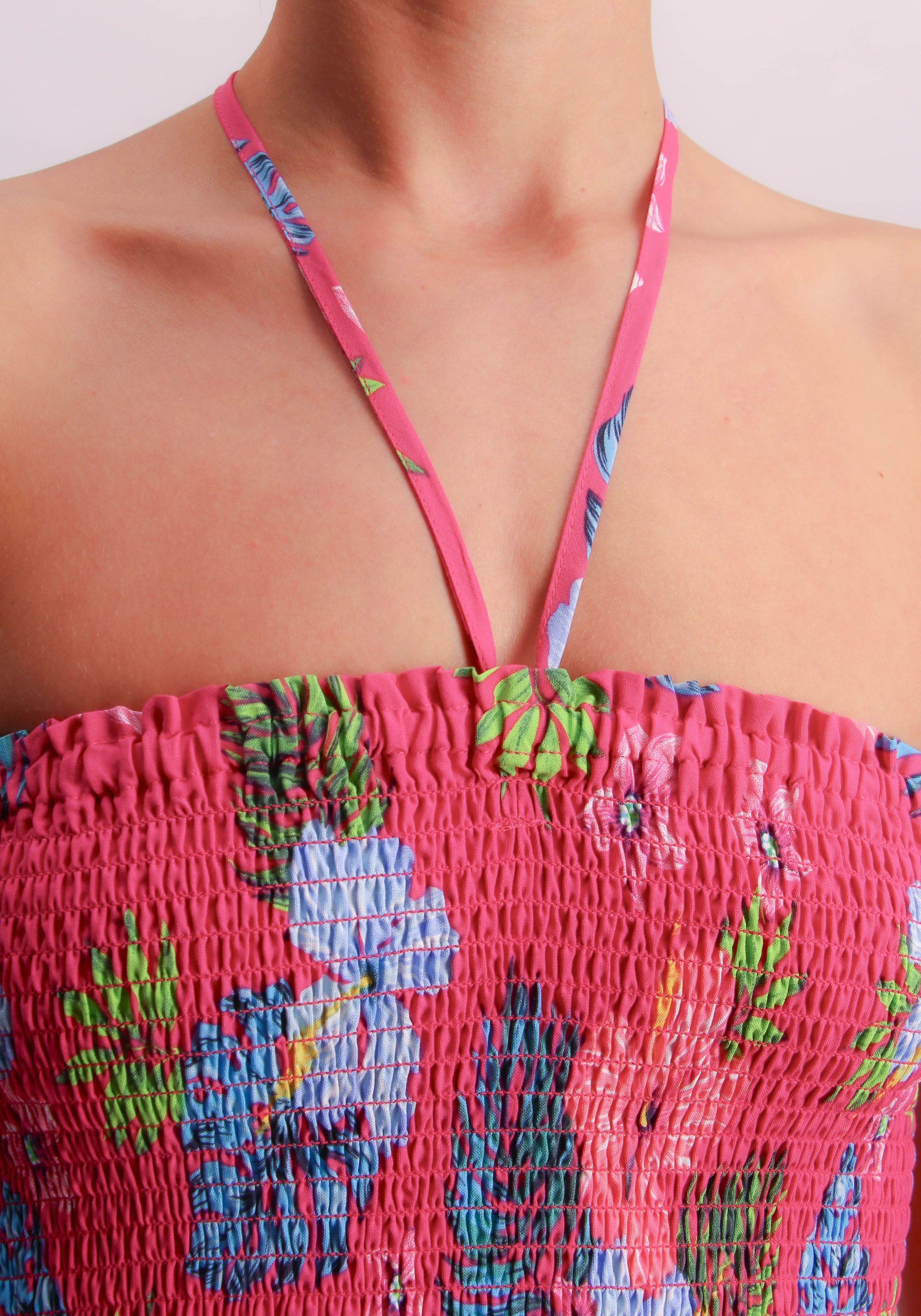 JOOP! Jeans Strandkleid »JEANS!
HIBISCUS«, floraler Print, Logo-Details
