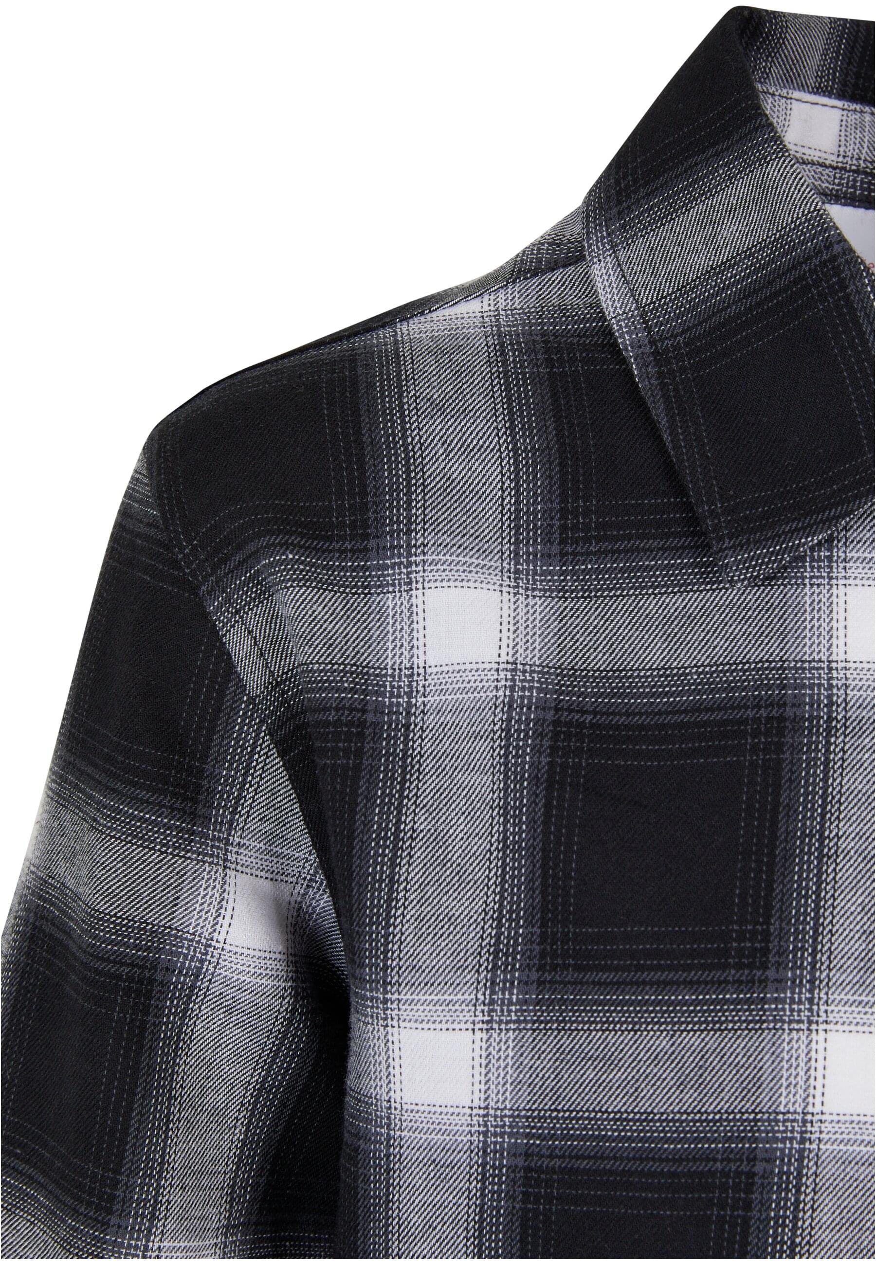 URBAN CLASSICS Langarmshirt »Herren Boys Oversized Checked Shirt«, (1 tlg.)