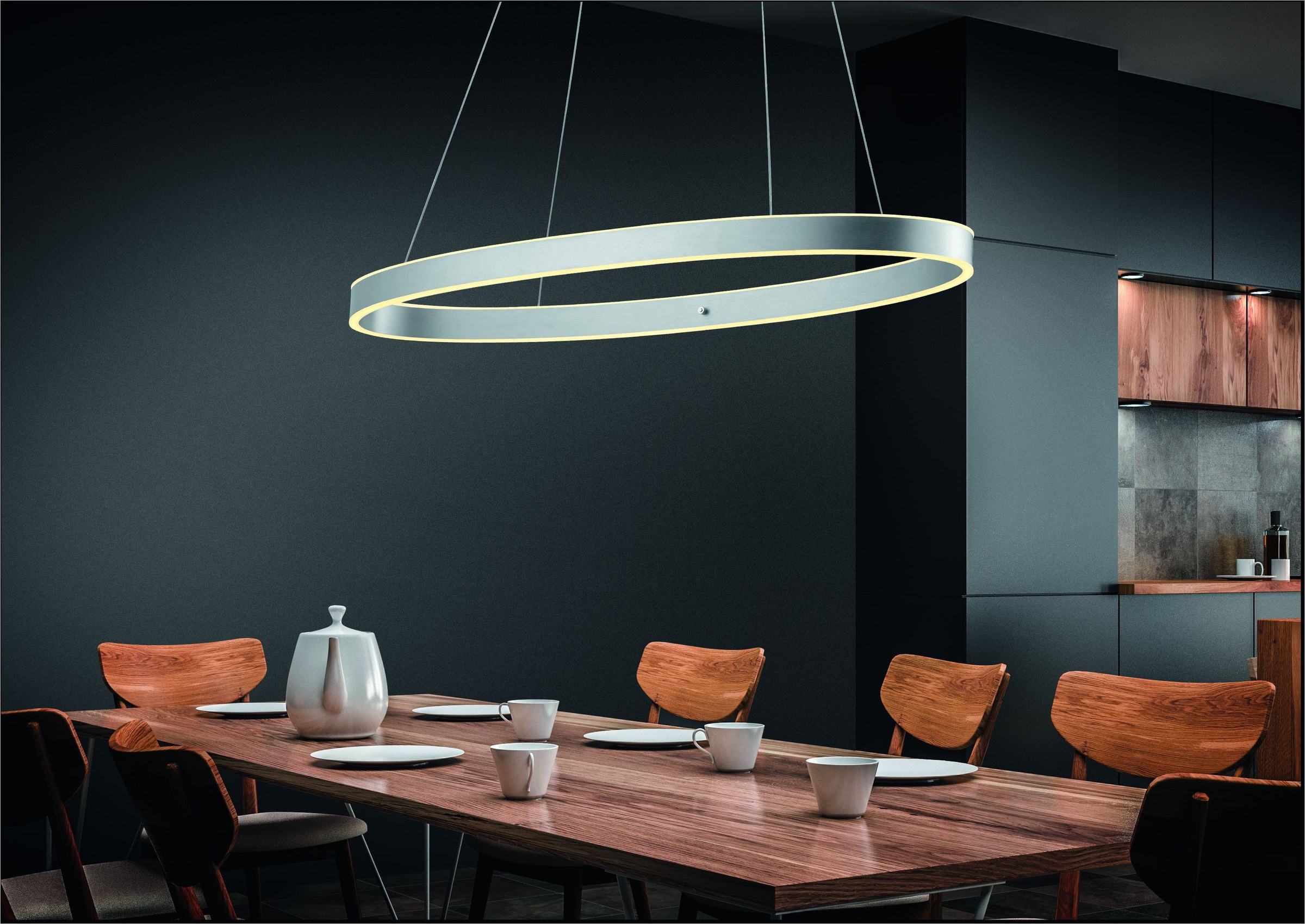 HELL höllisch gutes Licht LED Pendelleuchte »DELTA« LED-Modul 1 Stk. Warmweiß Tastdimmer,  In der Höhe einstellbar