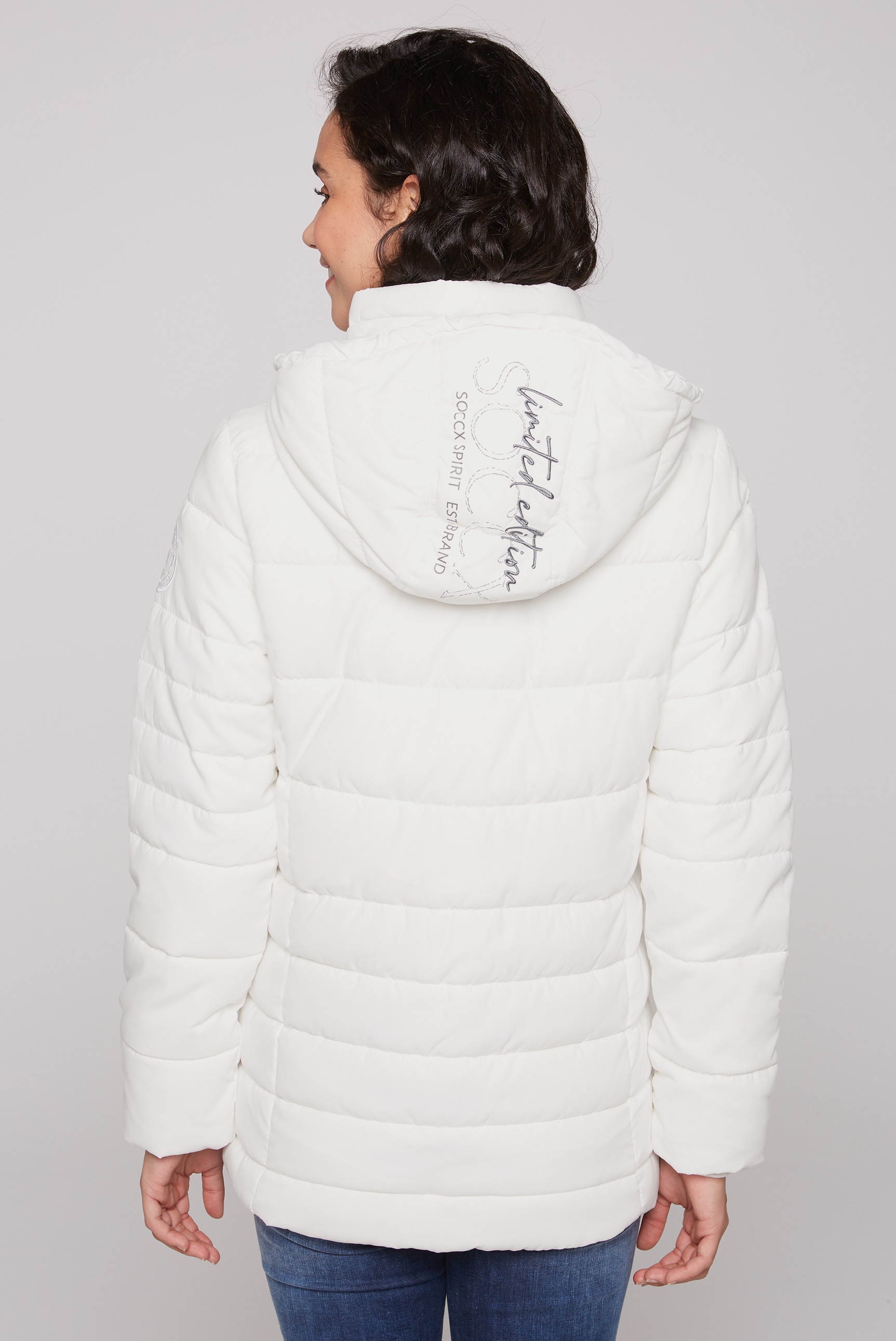 | im bestellen Plüschfutter Stehkragen Winterjacke, mit mit BAUR SOCCX Kapuze,