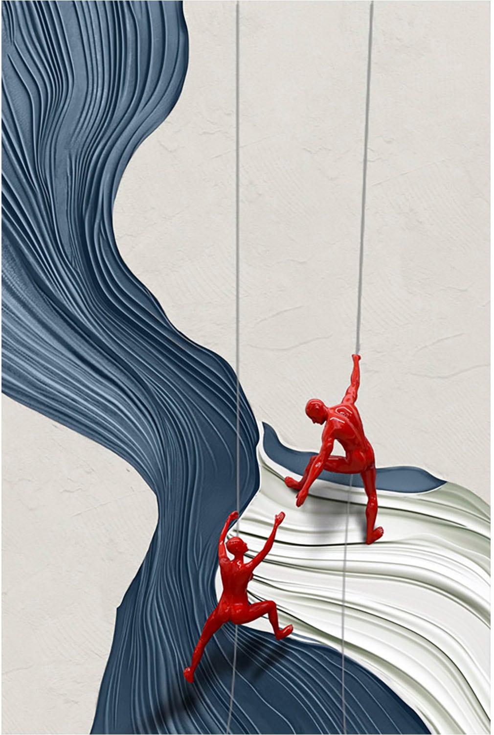 GILDE Leinwandbild "Bild rechteckig Scramble mehrfarbig H. 120 cm" 1 tlg. günstig online kaufen