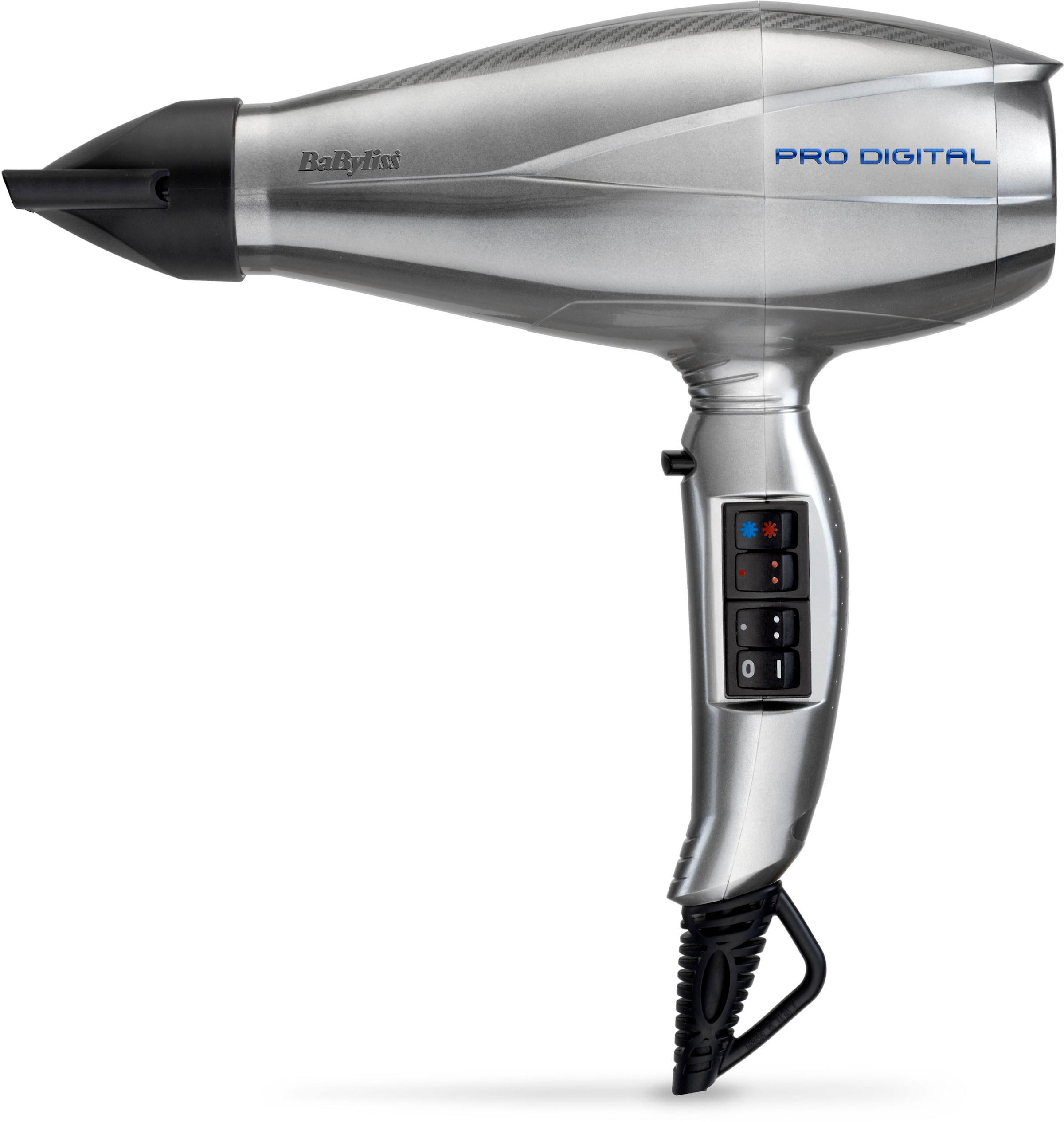 BaByliss Haartrockner »6000E Pro Digital«, 2200 W, 3 Aufsätze, mit digitalem Motor