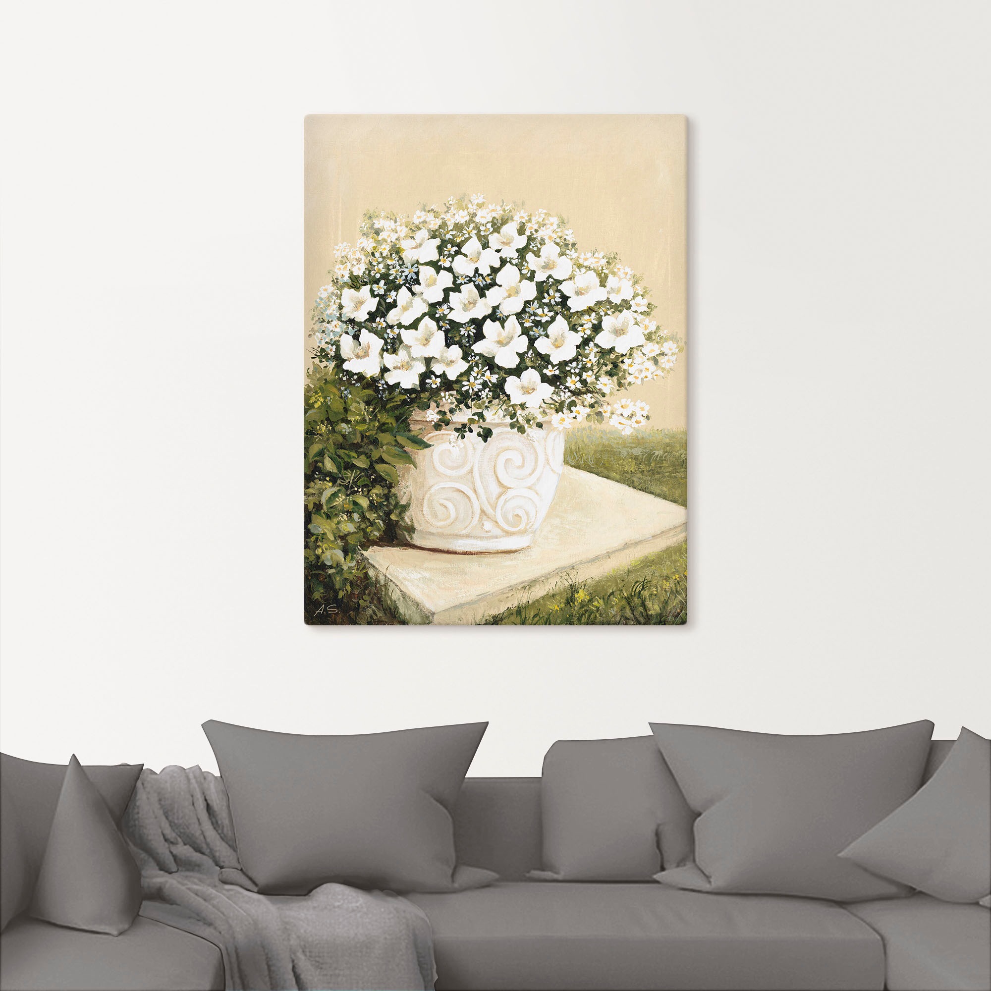 Artland Wandbild »Blumentopf I«, Blumen, (1 St.), als Alubild, Outdoorbild, Leinwandbild, Poster in verschied. Größen