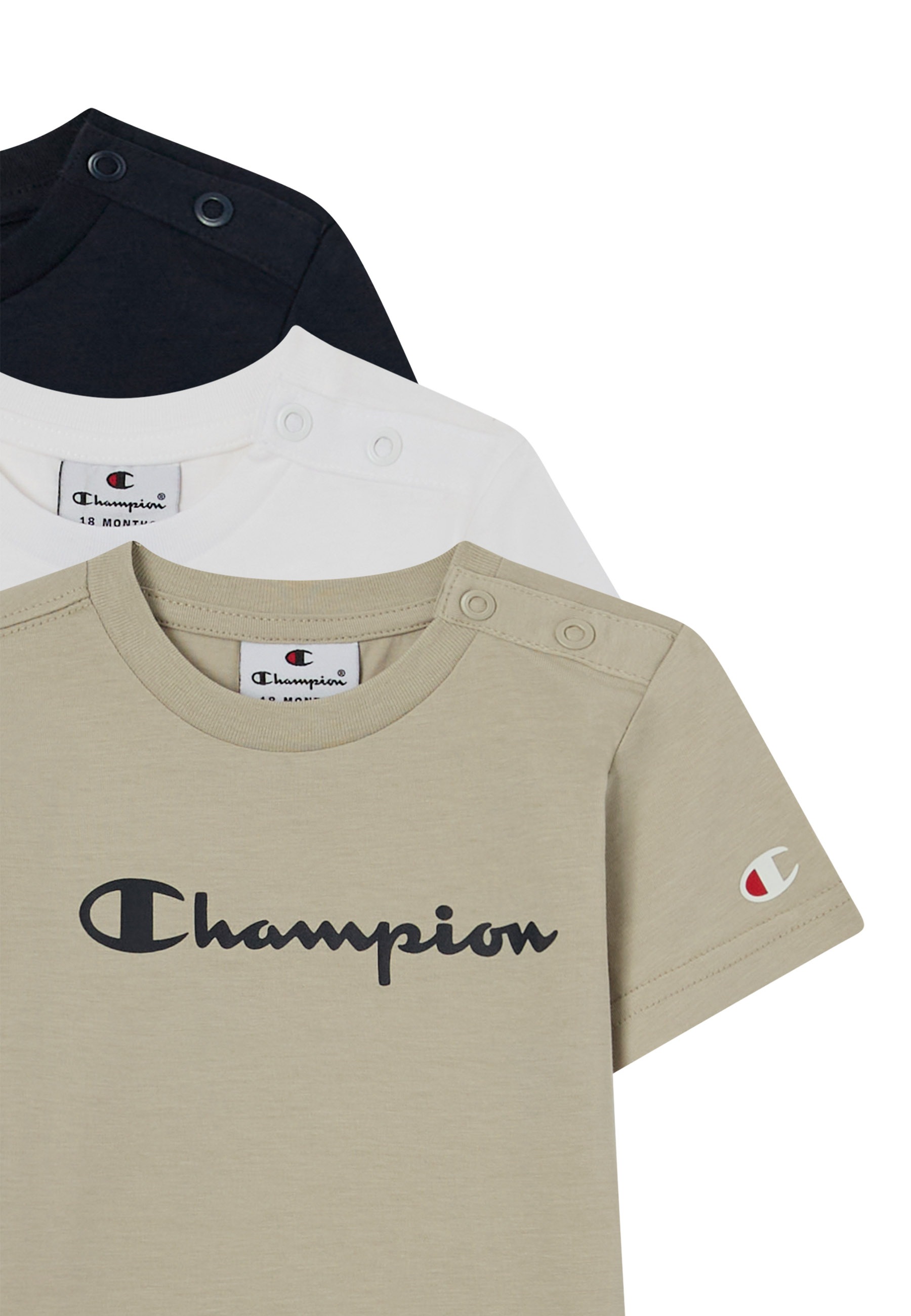 Thumbnail - Champion T-Shirt "ICONS CONTRAST 3 pack Crewneck T-Shirt" Packung, 3, 3 Stk.
