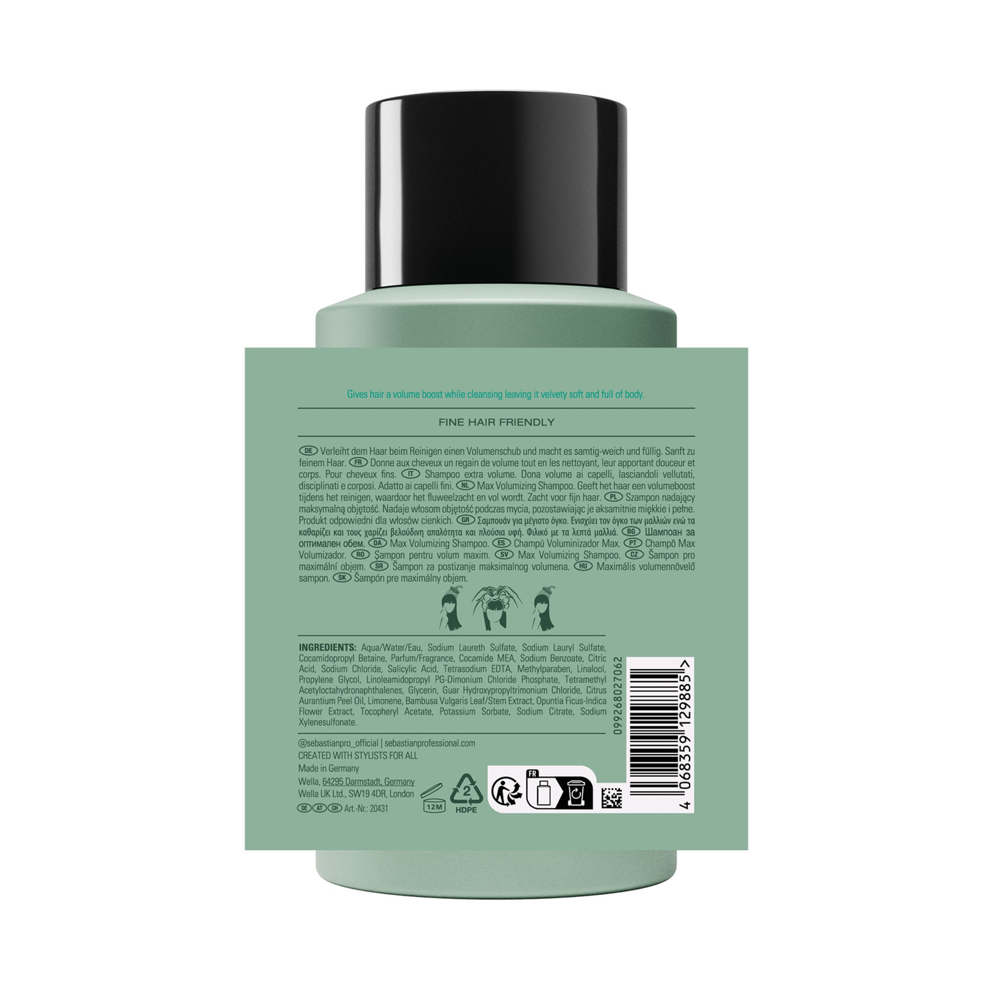 Sebastian Professional Haarshampoo »Volupt Shampoo« für geschädigtes, trockenes und glanzloses Haar, gegen Frizz