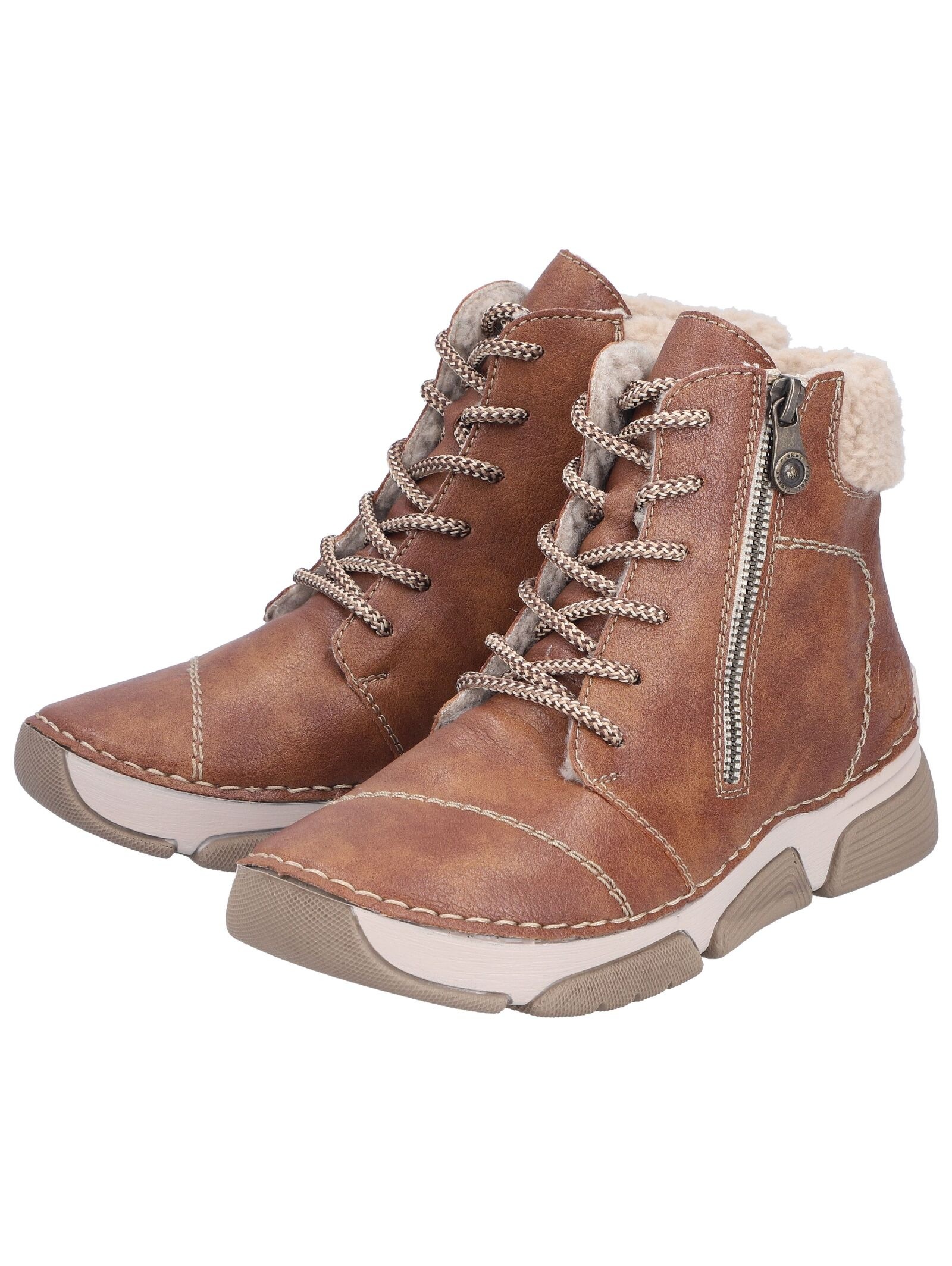 Rieker Schnürstiefelette »Rieker Stiefelette Lederimitat/Textil«