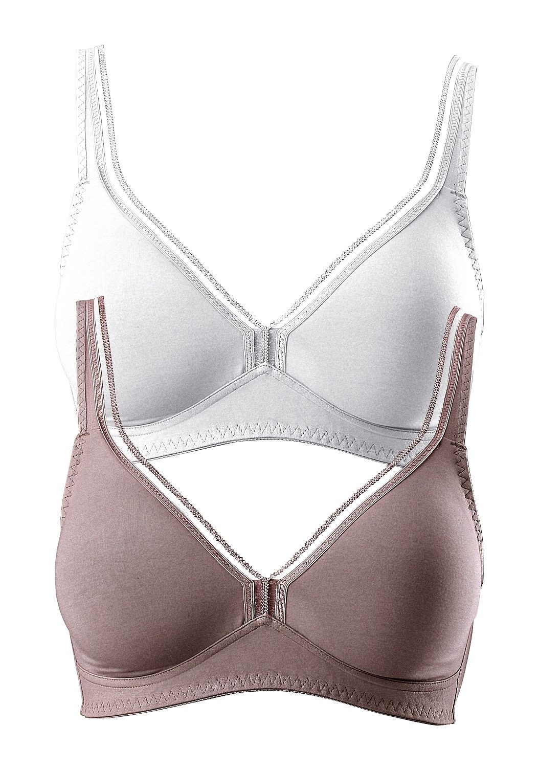 petite fleur T-Shirt-BH (Packung, 2 Stück) ohne Bügel aus Baumwolle, Basic günstig online kaufen