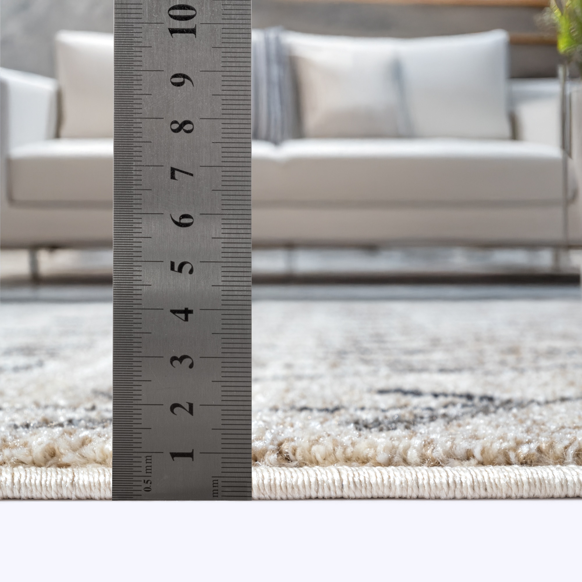 Sanat Teppich »Boho 8200« rechteckig 10 mm Höhe Kurzflor, robust, Boho, Scandic, für Fussbodenheizung geeignet