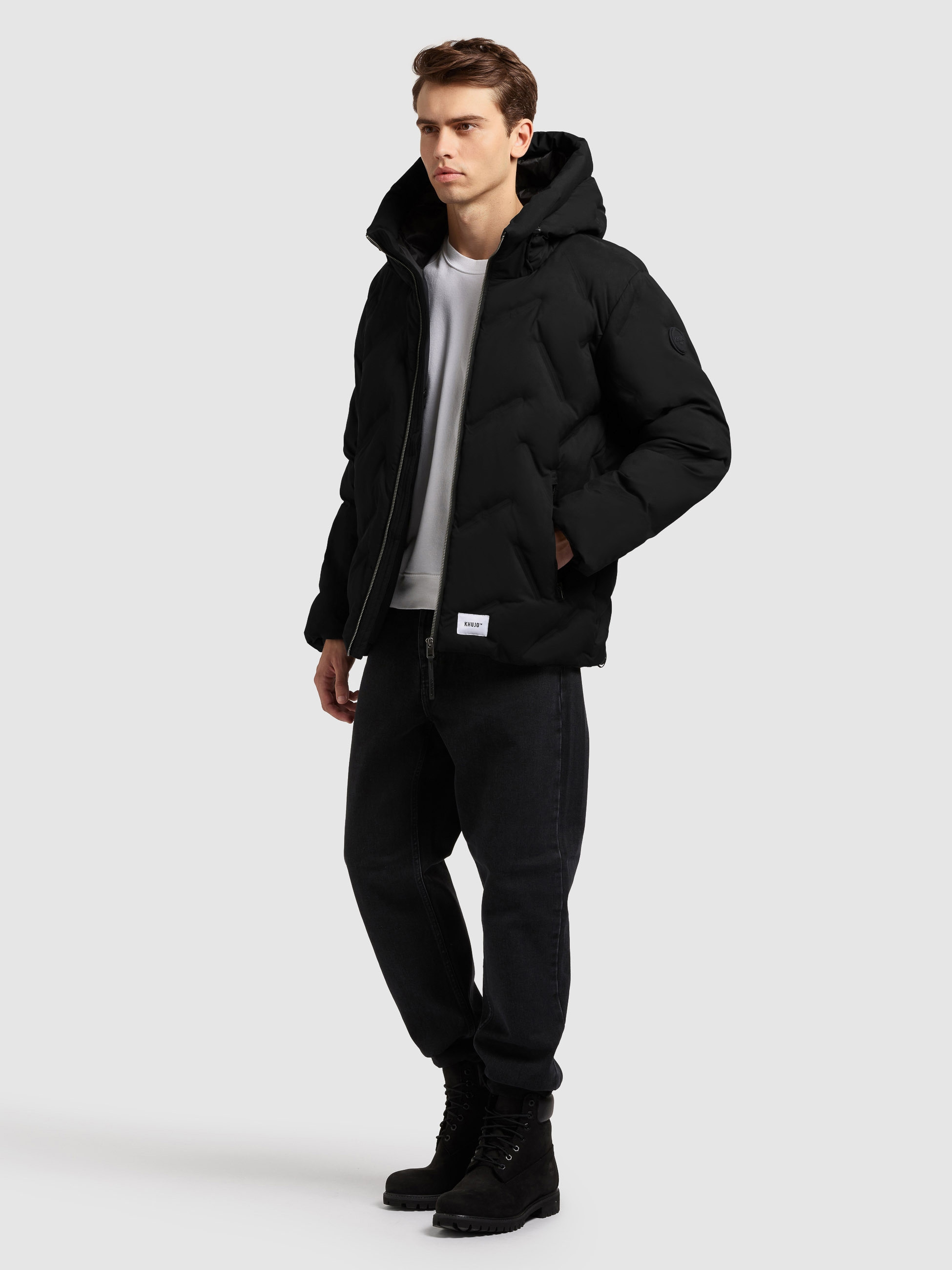khujo Steppjacke »ONERT«, mit Kapuze