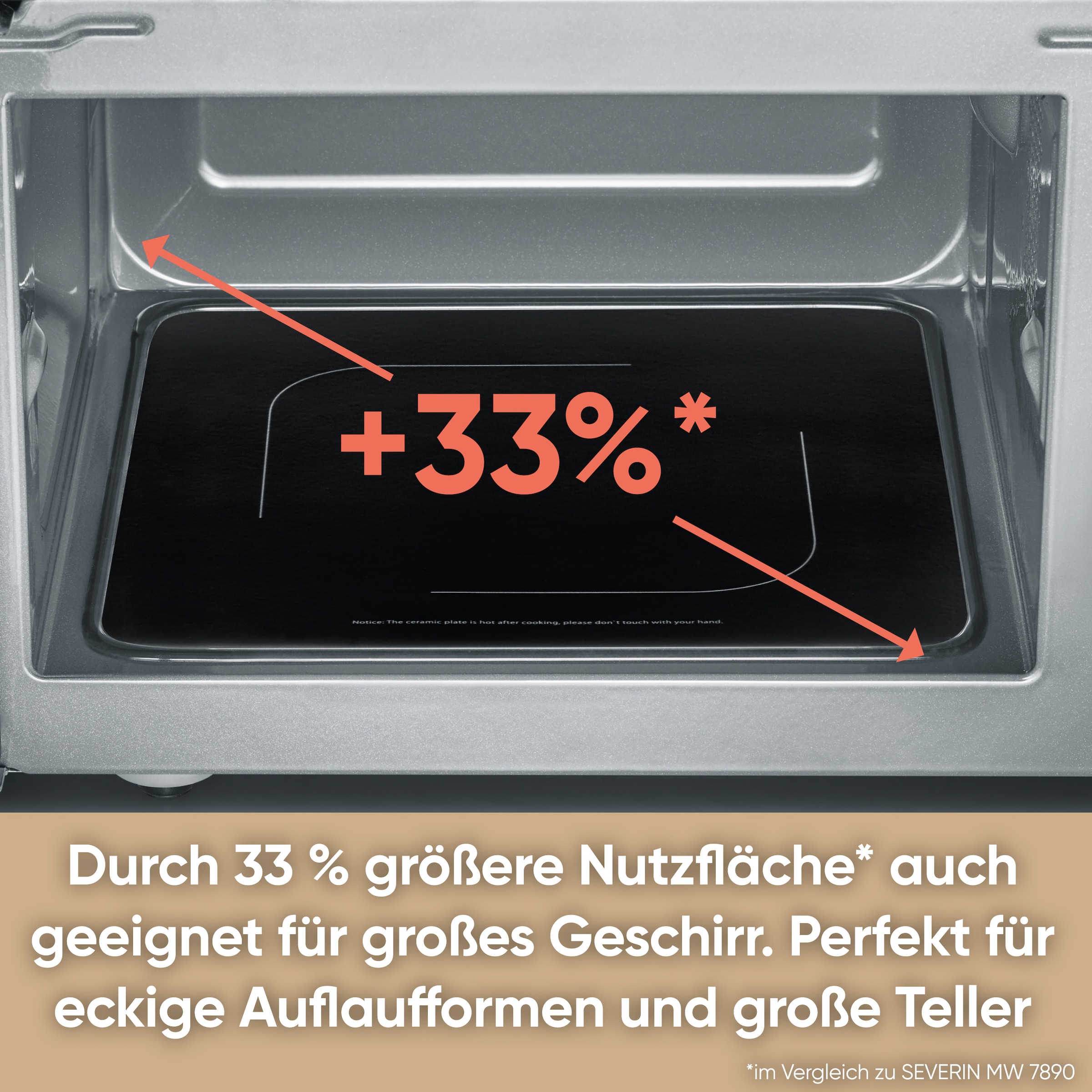 Severin Mikrowelle »MW 7761« Mikrowelle 160 W XXL-Nutzfläche dank Glasboden