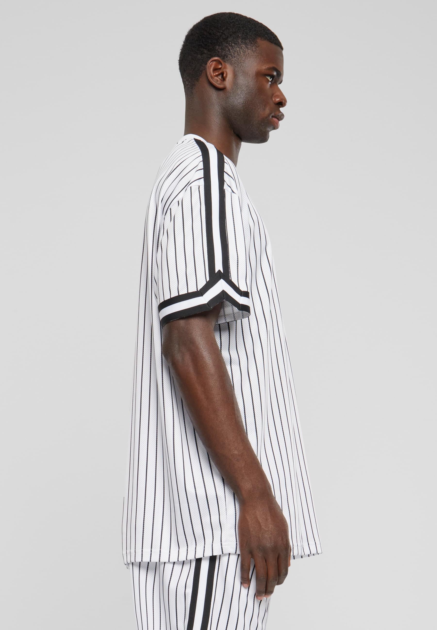 URBAN CLASSICS T-Shirt »Urban Classics Herren Oversized Striped Mesh Tee«, (1 tlg.)