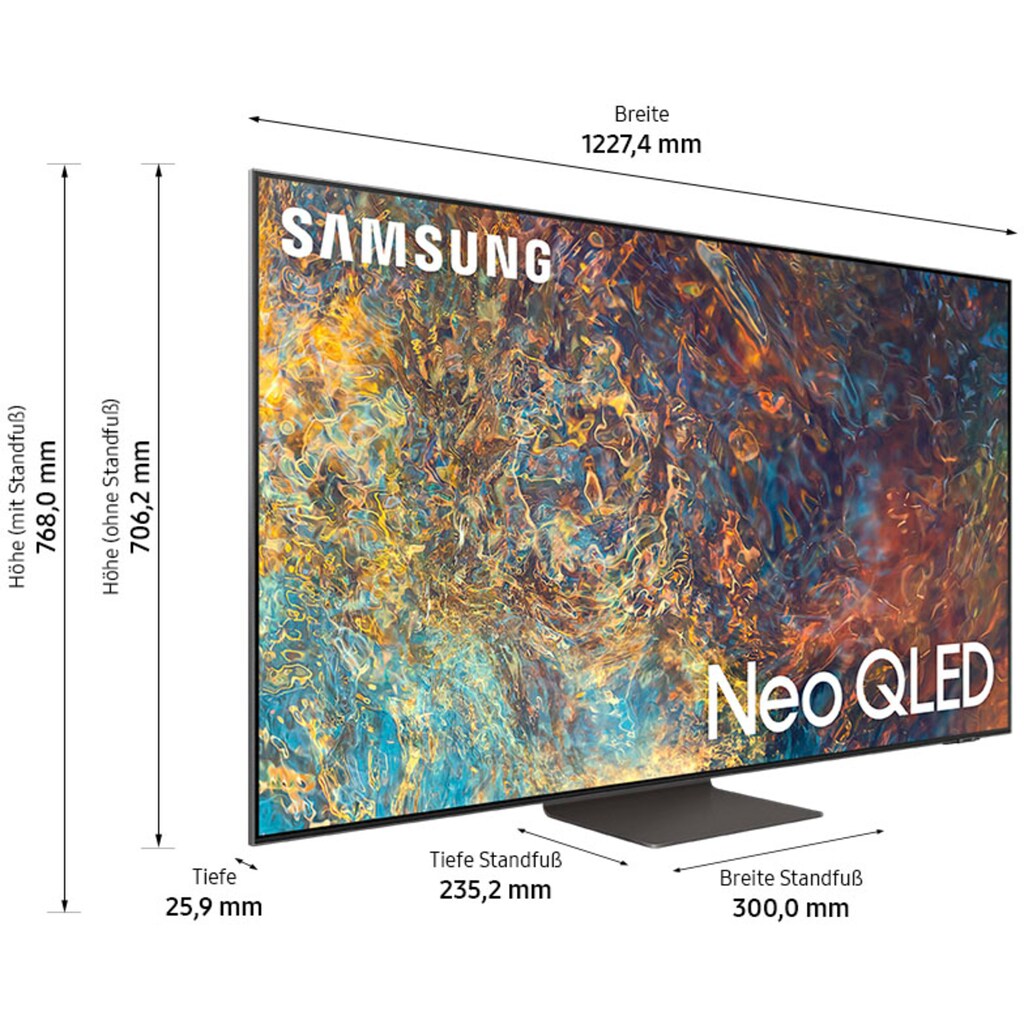 Samsung QLED-Fernseher »GQ55QN95AAT«, 138 cm/55 Zoll, 4K Ultra HD, Smart-TV, Quantum HDR 2000-Neo Quantum Prozessor 4K-Quantum Matrix Technologie