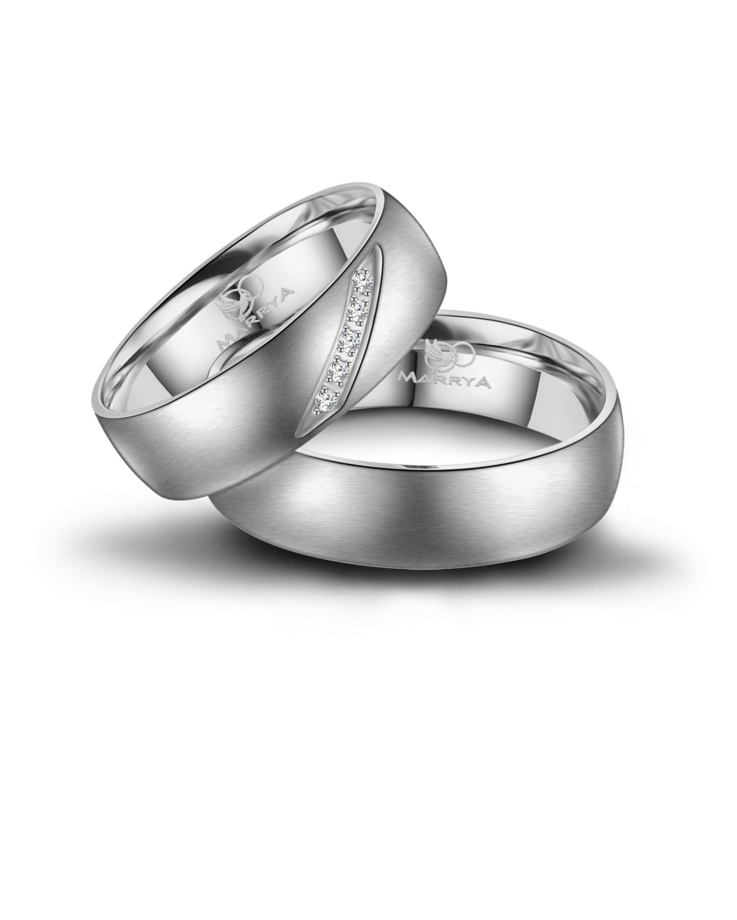Marrya Partnerring »Edelstahl Ringe Trauringe Eheringe Partnerringe«