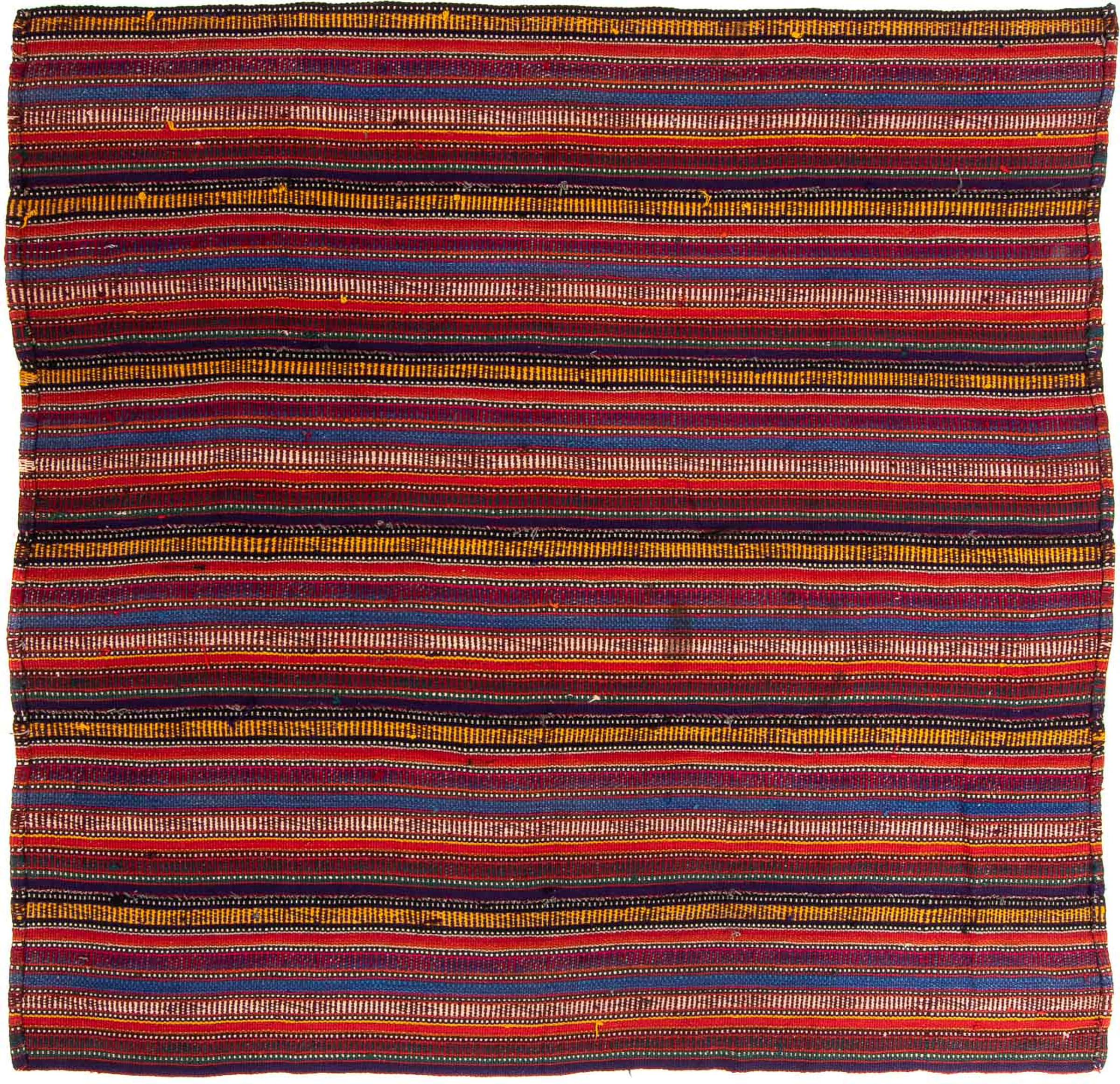 morgenland Wollteppich »Kelim - Old quadratisch - 180 x 185 cm - mehrfarbig«, quadratisch, Wohnzimmer, Einzelstück