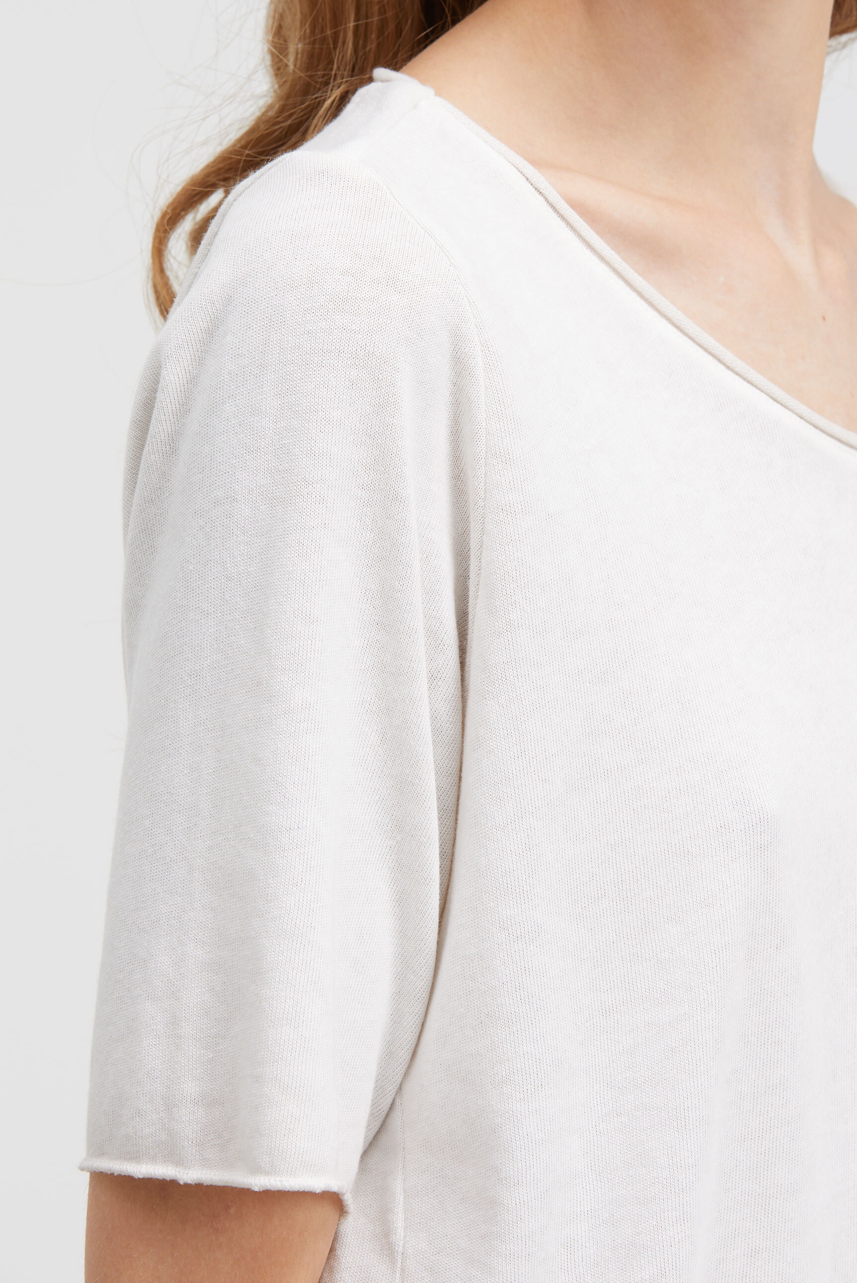 Smith & Soul Kurzarmpullover, aus Feinstrick