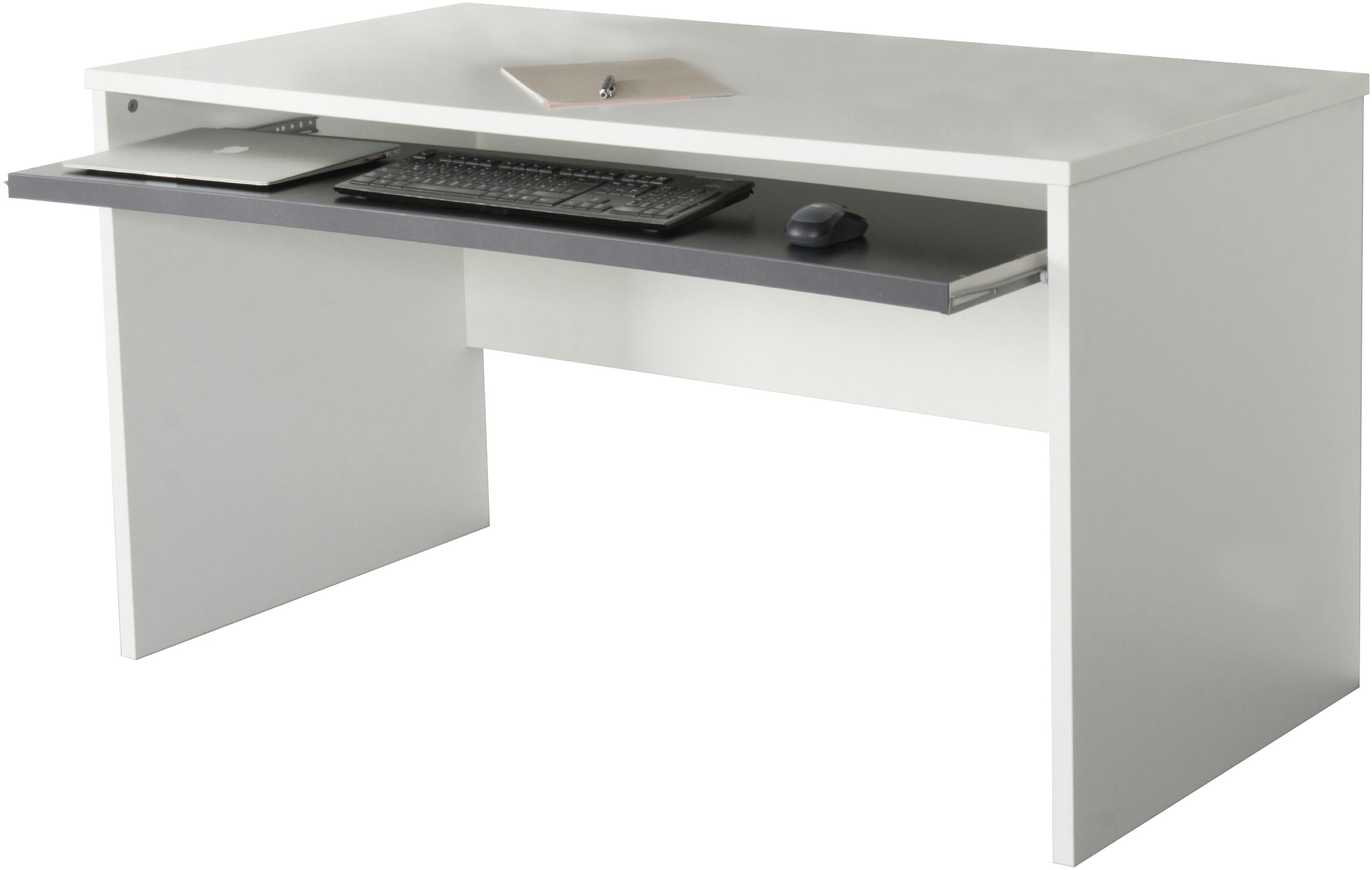 VOGL Möbelfabrik Schreibtisch »Barrie«, 2-farbiger Tablarauszug, Breite 137 cm, Made in Germany