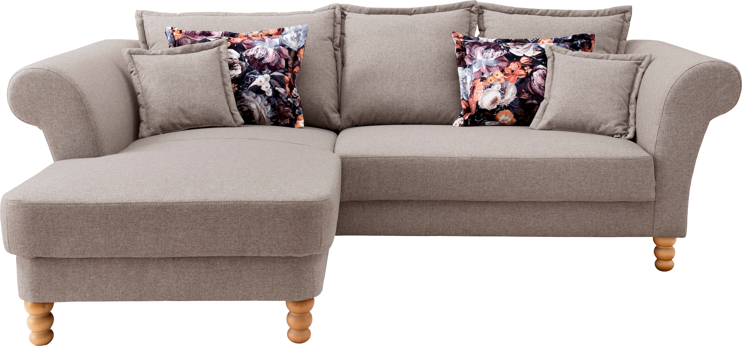 Home affaire Ecksofa "Tassilo Mega Polsterecke mit Kaltschaum im Sitz, bequ günstig online kaufen