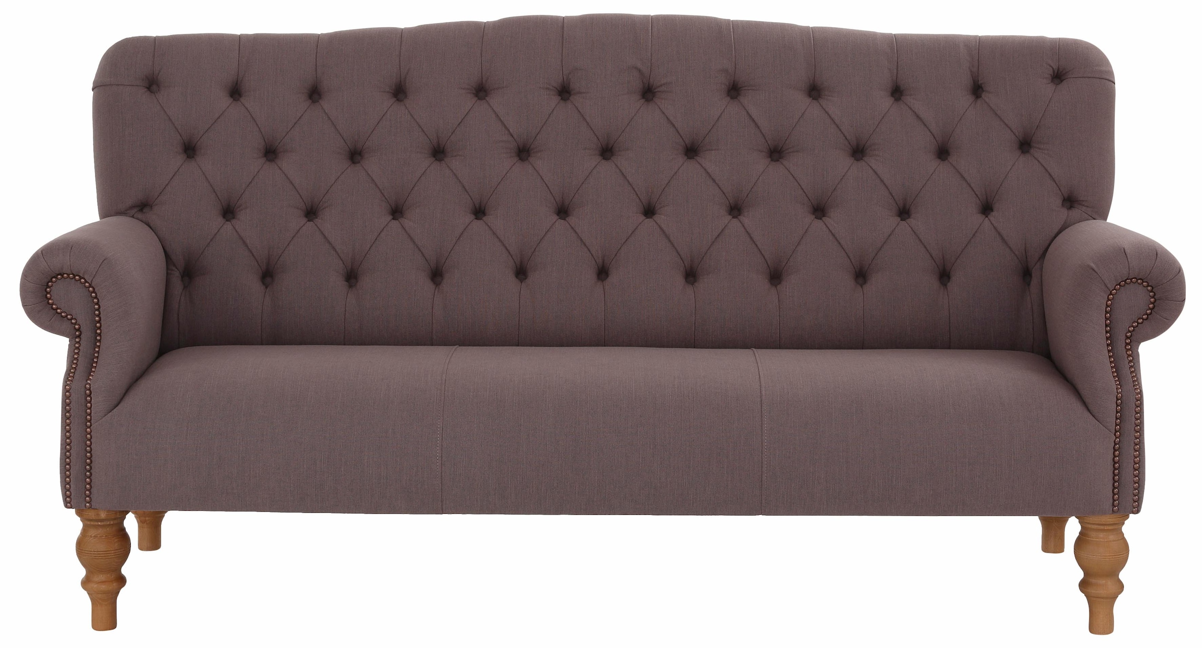 Chesterfield-Sofa »Lord«, mit echter Chesterfield-Knopfheftung und Ziernägeln