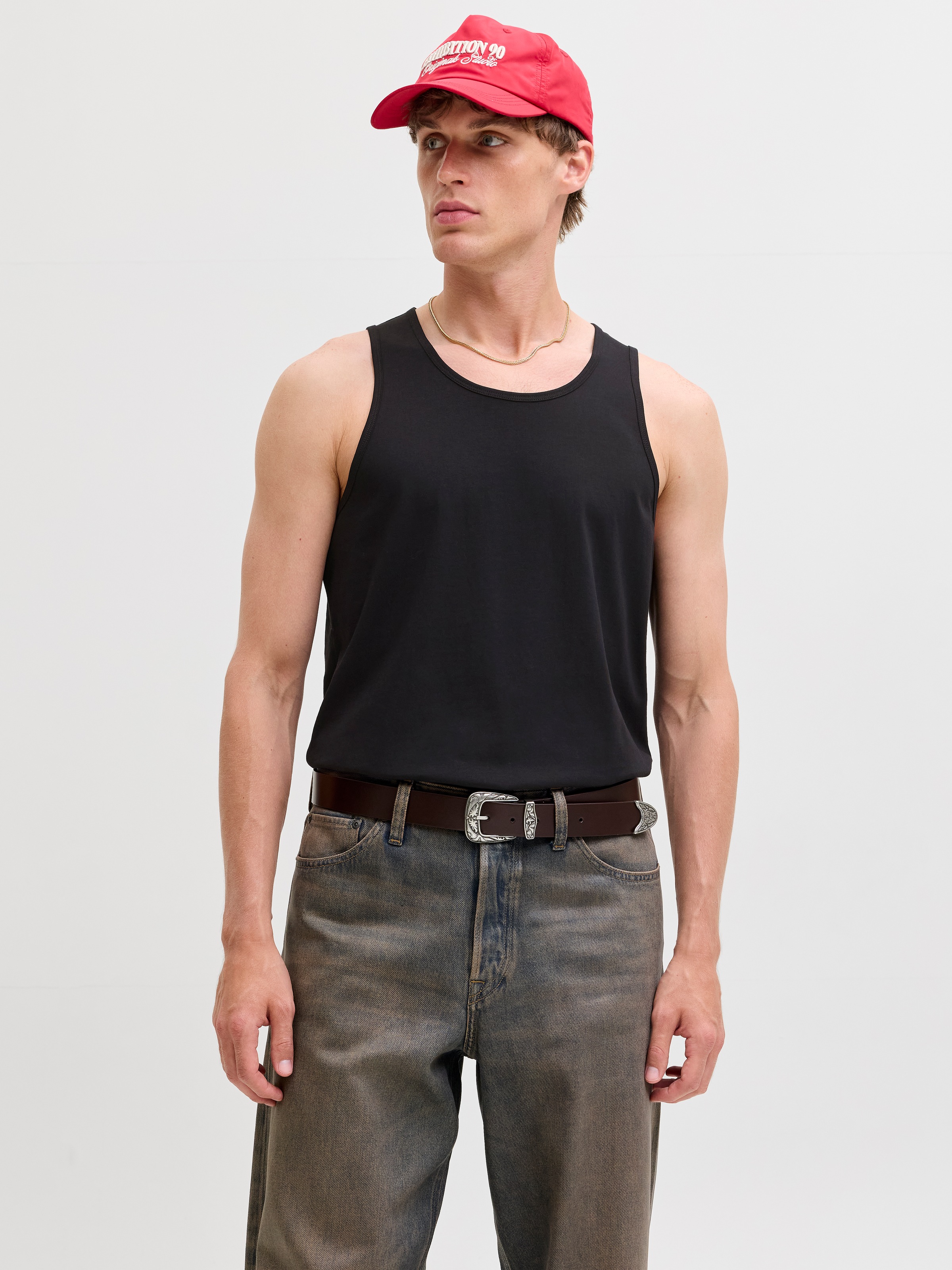 Jack & Jones Muscleshirt "JJEORGANIC BASIC TANKTOP NOOS" Baumwolle, Rundhal günstig online kaufen