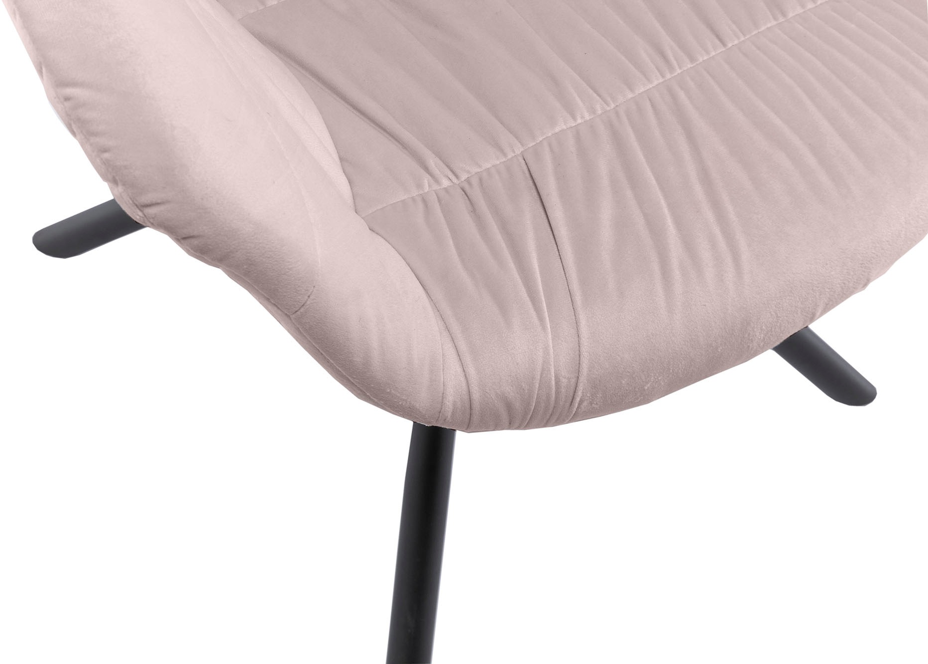 SalesFever Esszimmerstuhl »Rimini Armlehnstuhl, Rückseite mit Wabensteppung«, 1 St., Samtoptik, Esszimmersessel, Rückseite mit Wabensteppung,360° Drehfunktion