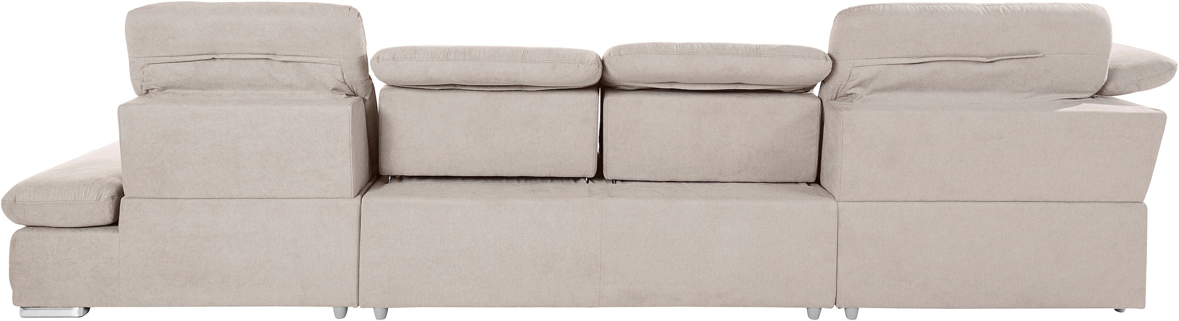 COTTA Wohnlandschaft »Holiday U-Form mit Sitztiefen-, Armteil- und Kopfteilverstellung« wahlweise mit Bettfunktion & Bettkasten