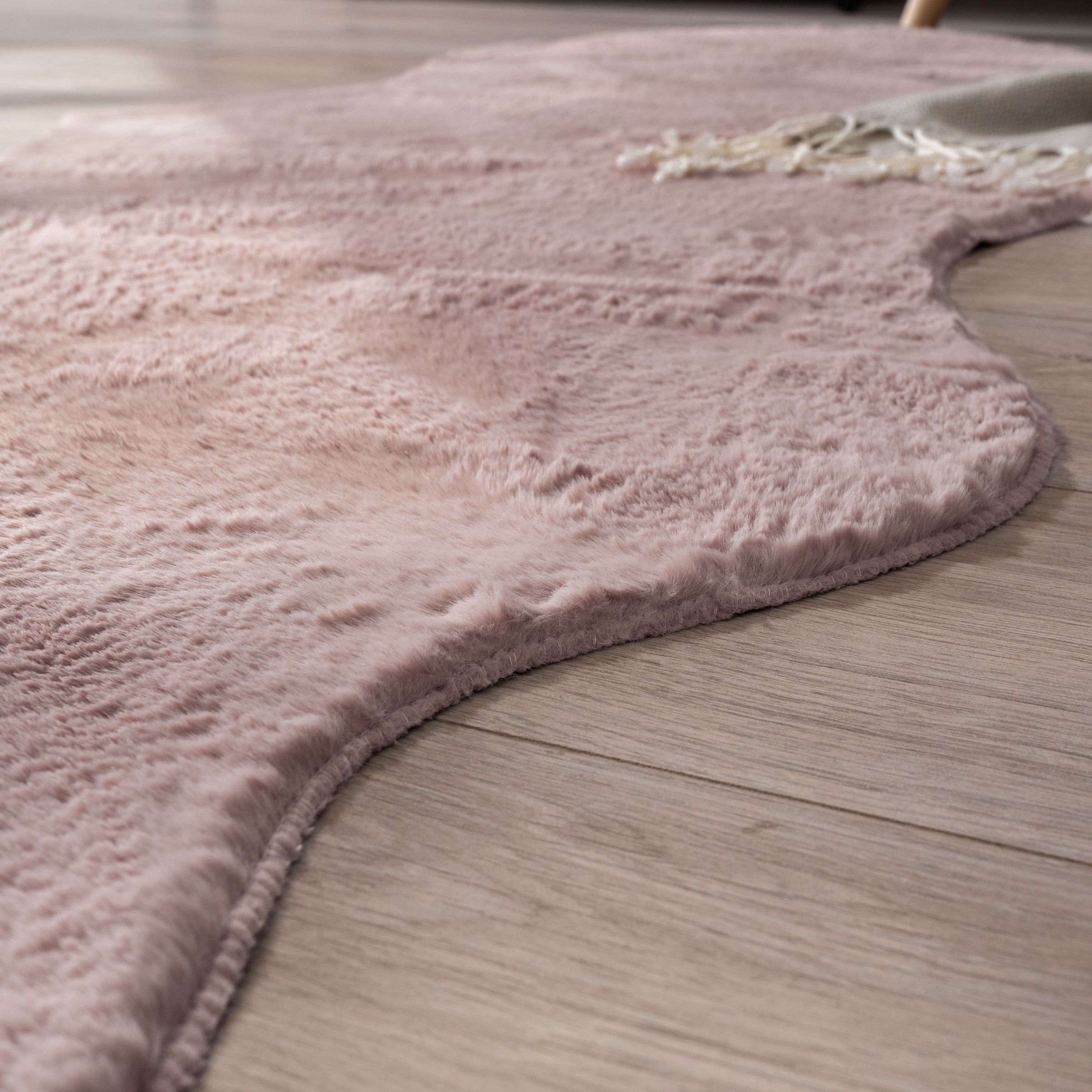 Fellteppich PACO HOME "Pelt 640", rosa, B:70cm H:16mm L:200cm, Polyester, Teppiche, Fellteppich, Kunstfell, Uni Farben, sehr weicher Flor 3