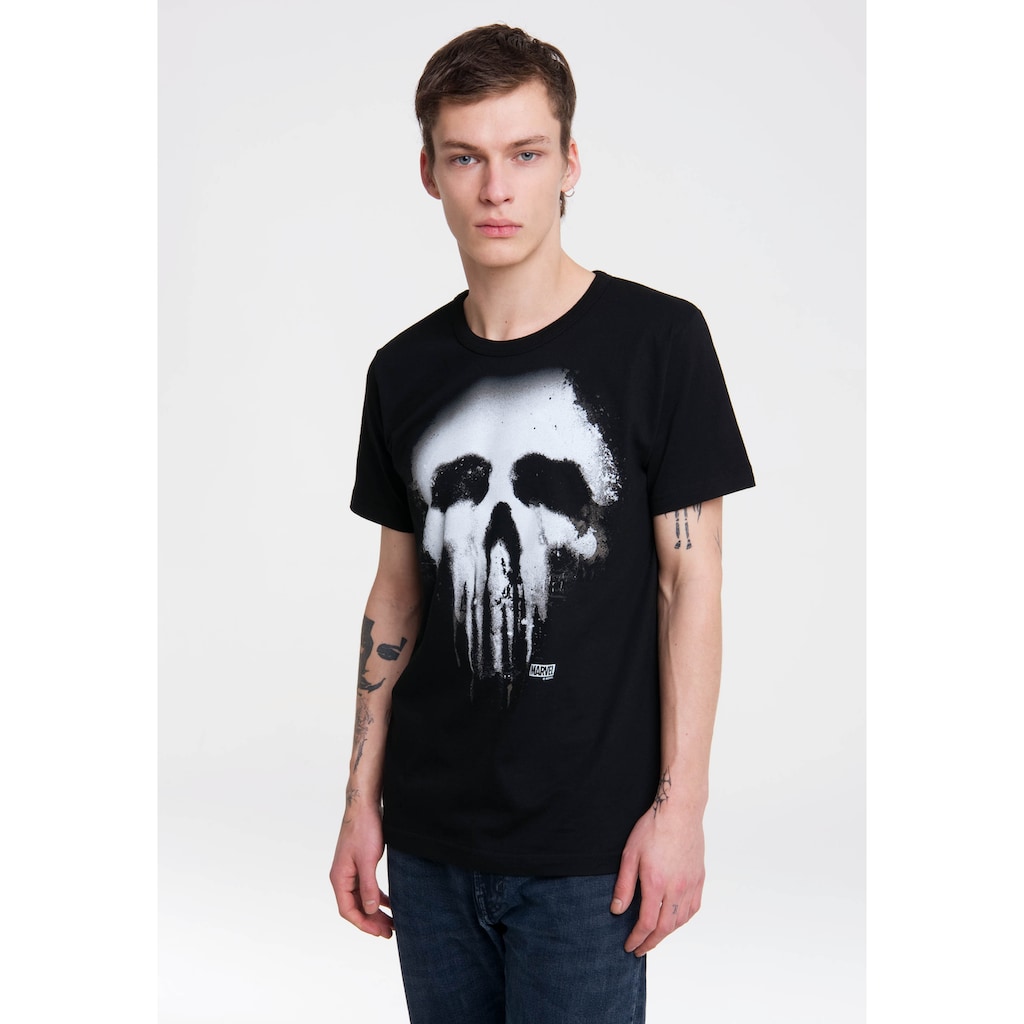 LOGOSHIRT T-Shirt »Punisher Marvel« mit lässigem Siebdruck