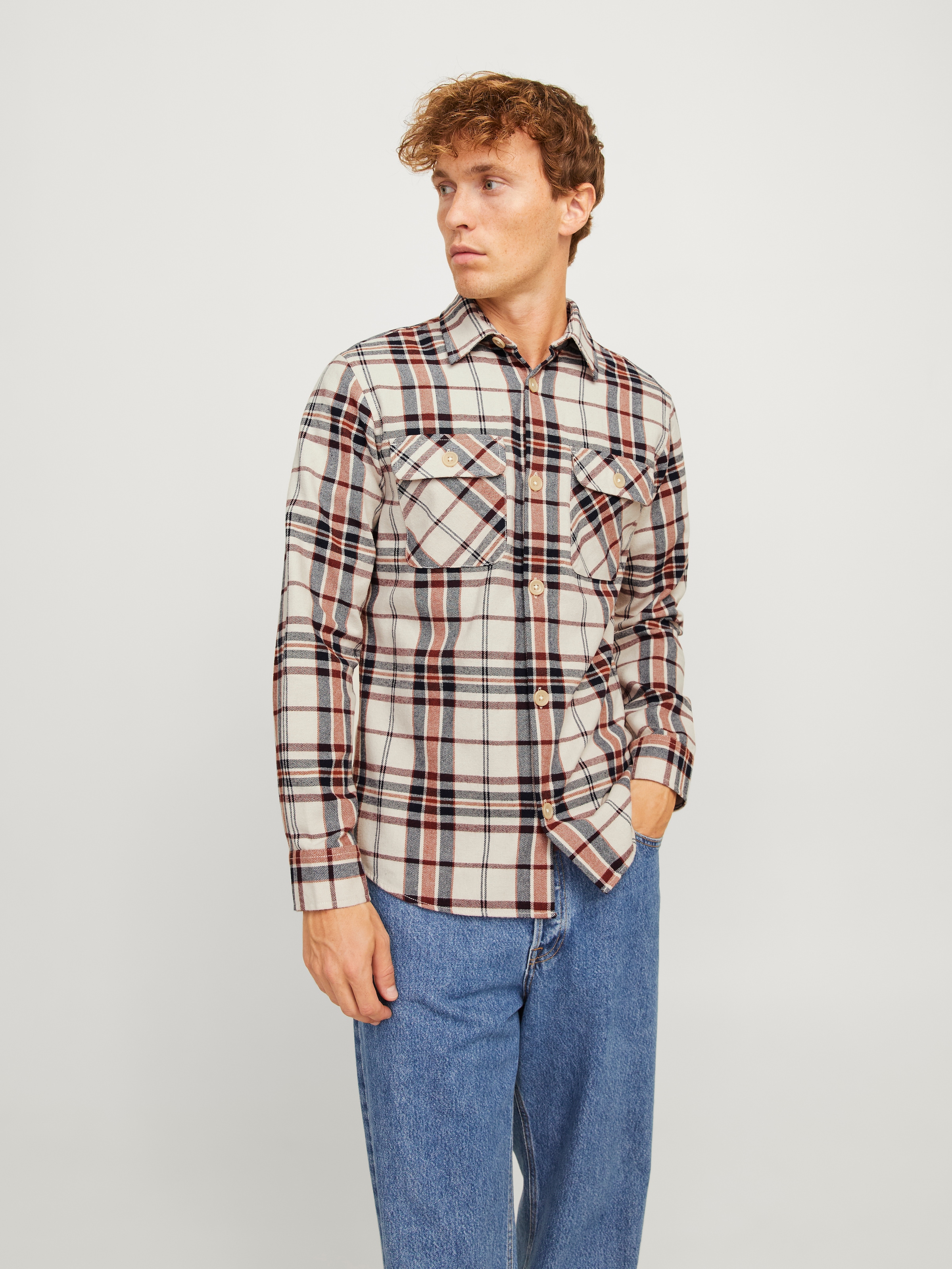 Jack & Jones Langarmhemd "JJEDARREN OVERSHIRT LS NOOS" günstig online kaufen