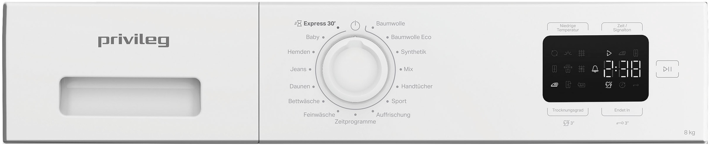 Privileg Wärmepumpentrockner »PT 840D W«, 8 kg
