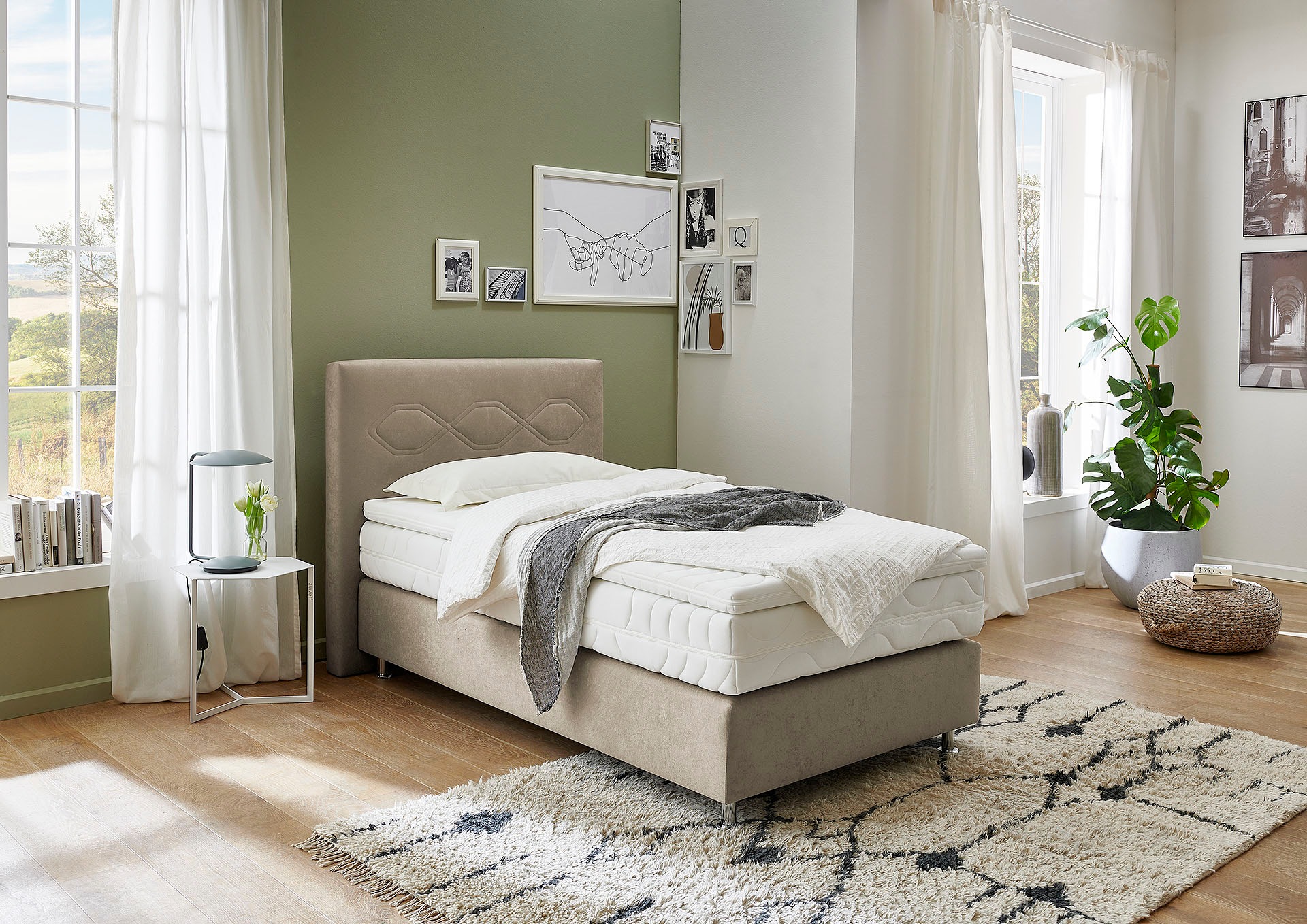 Westfalia Schlafkomfort Boxspringbett, wahlweise mit Topper