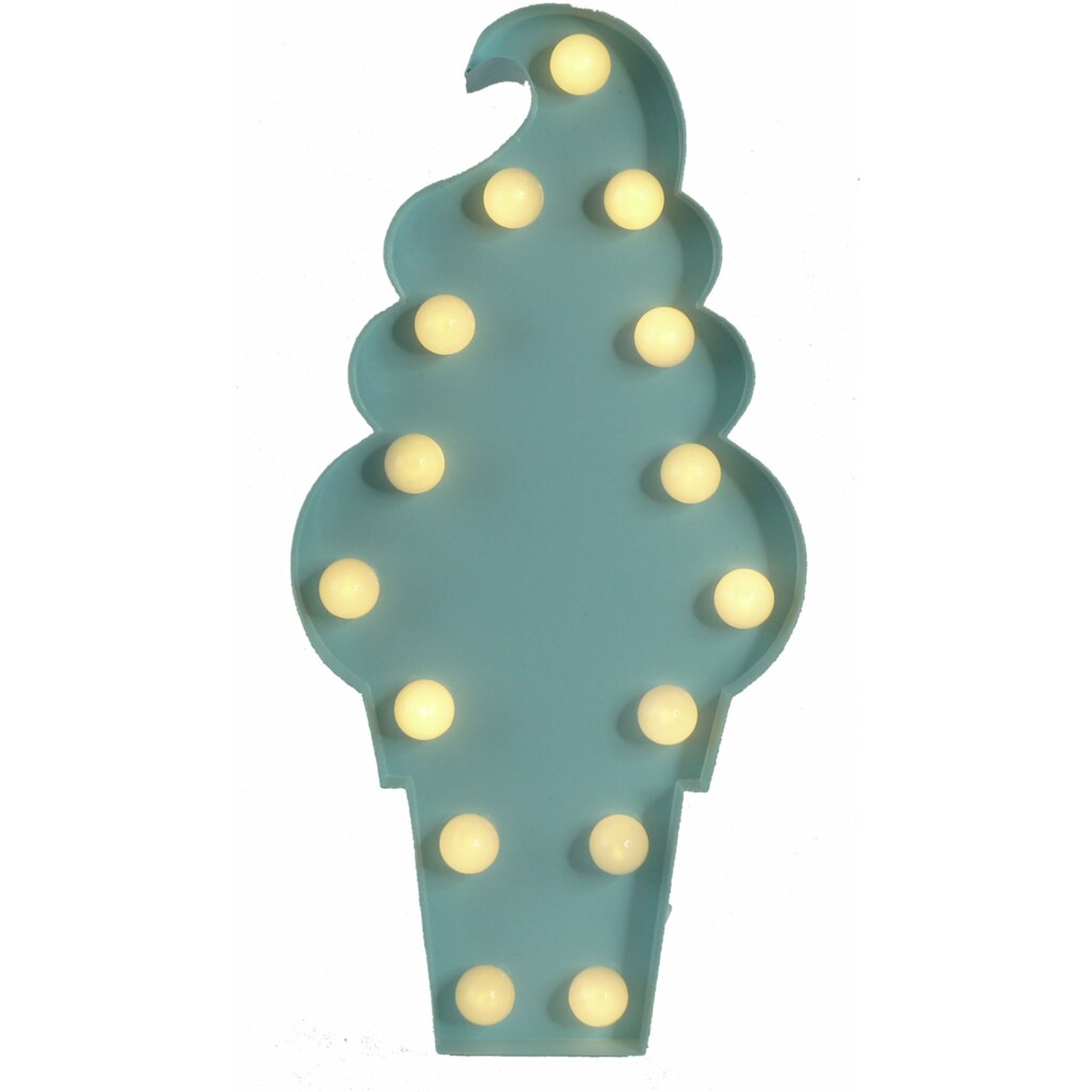 MARQUEE LIGHTS LED Dekolicht »Icecream«, 15 flammig-flammig