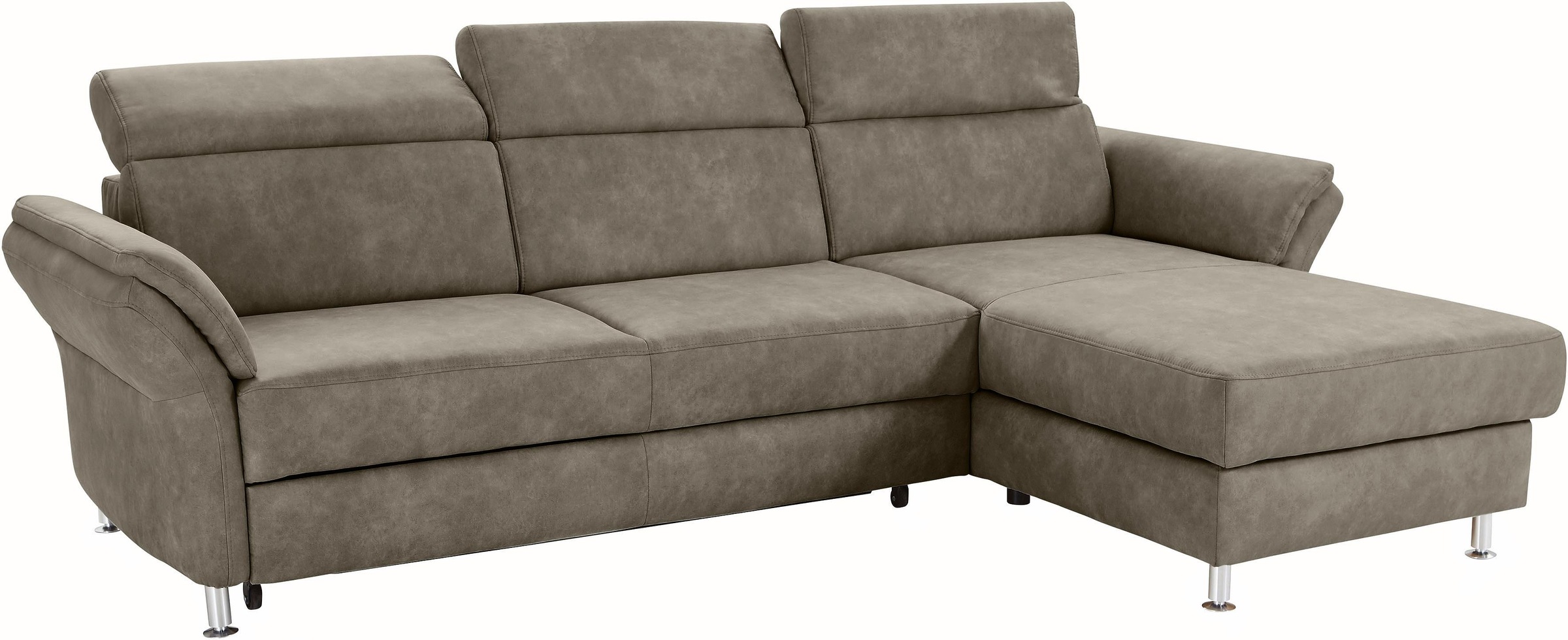 sit&more Ecksofa »Avignon L-Form«, Kopfteilverstellung, wahlweise mit Bettfunktion und Bettkasten