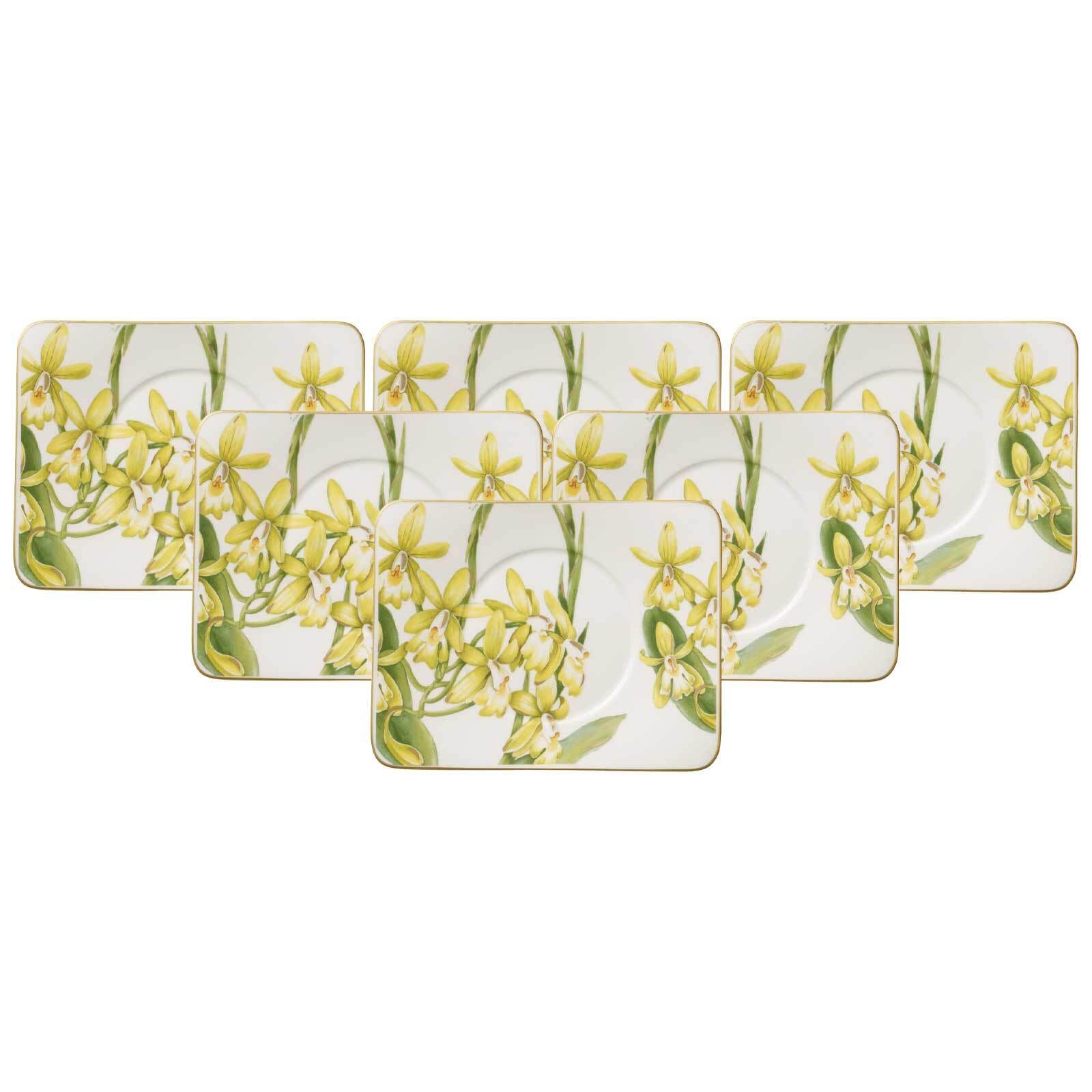 Villeroy & Boch Untertasse "Teeuntertassen Amazonia 17 x 14 cm 6er Set bunt"