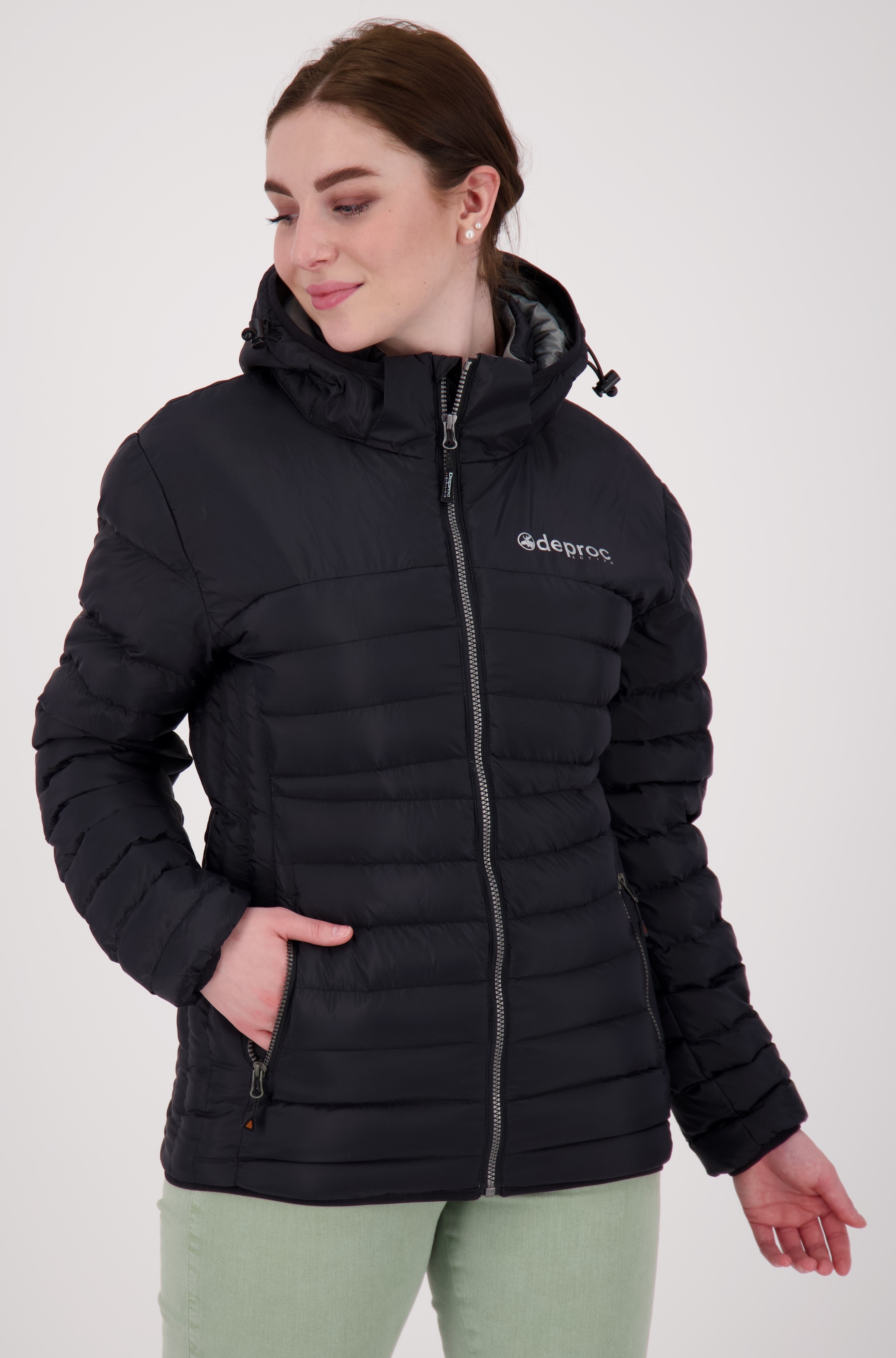DEPROC Active Steppjacke "GILMOUR II WMN" mit Kapuze auch in Großen Größen erhältlich