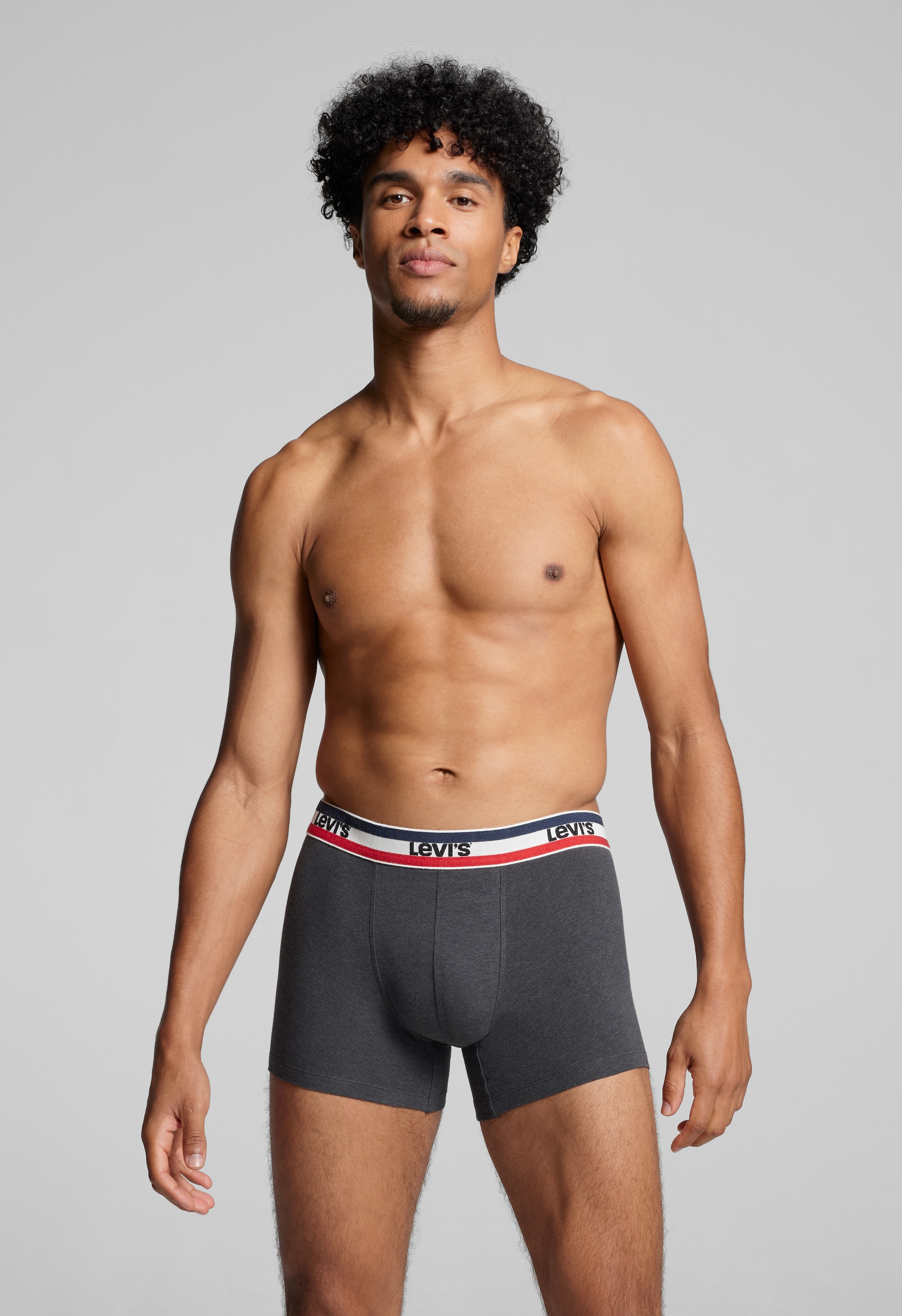 Levi's® Boxershorts »LEVIS MEN SPW LOGO BOXER BRIEF ORG  2P« Packung, 2er Pack,  mit breitem Logobund