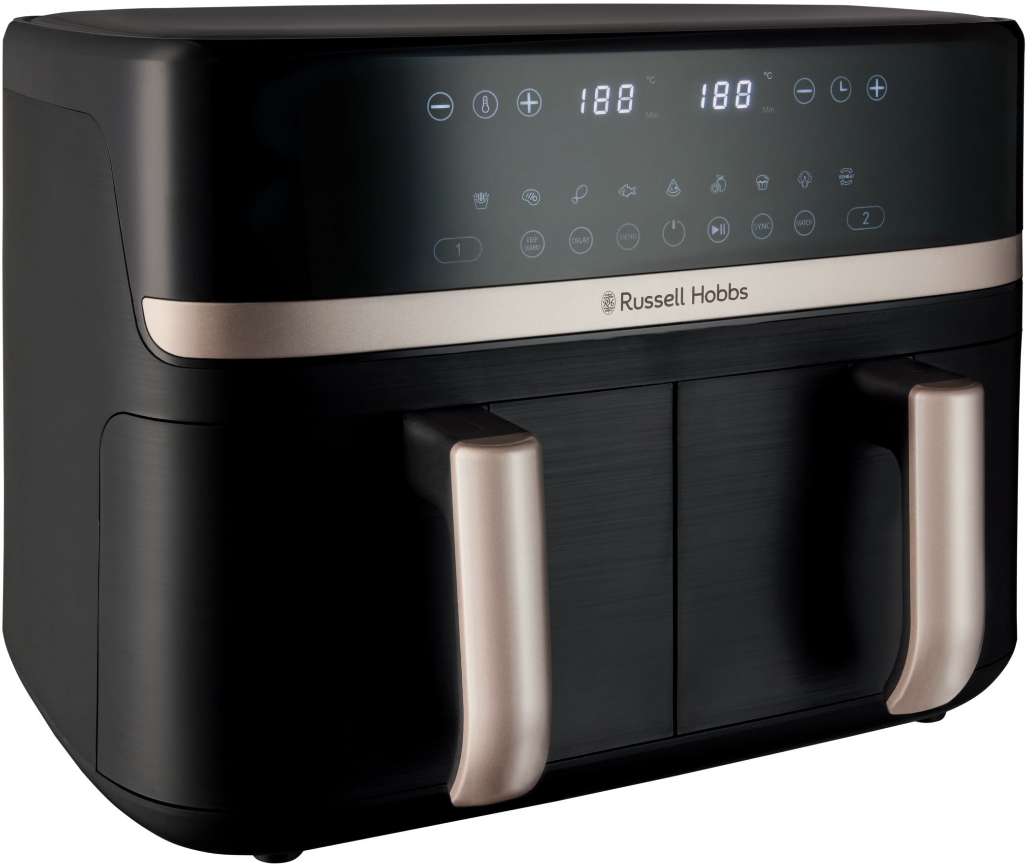 RUSSELL HOBBS Heißluftfritteuse "27680-56 s SatisFryTM Dual basket, 4,5L" 2 günstig online kaufen