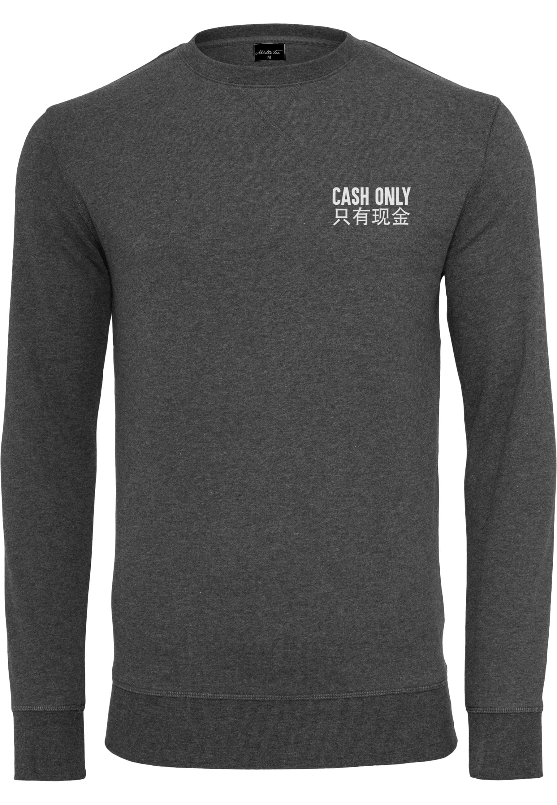 MisterTee Rundhalspullover "MisterTee Herren Cash Only Crewneck"