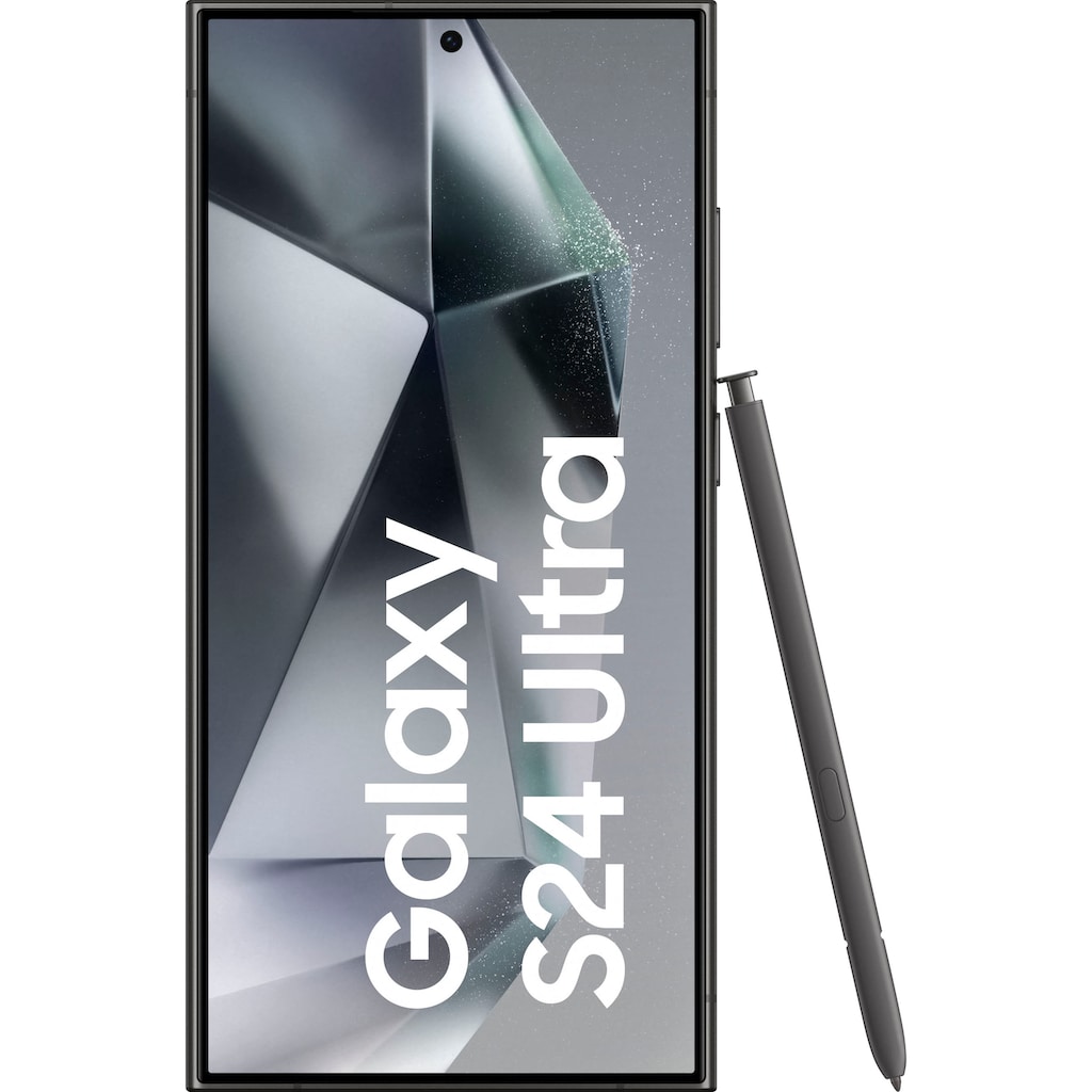 Samsung Smartphone »Galaxy S24 Ultra 256GB«, Titanium Black, 17,25 cm/6,8 Zoll, 256 GB Speicherplatz, 200 MP Kamera, AI-Funktionen