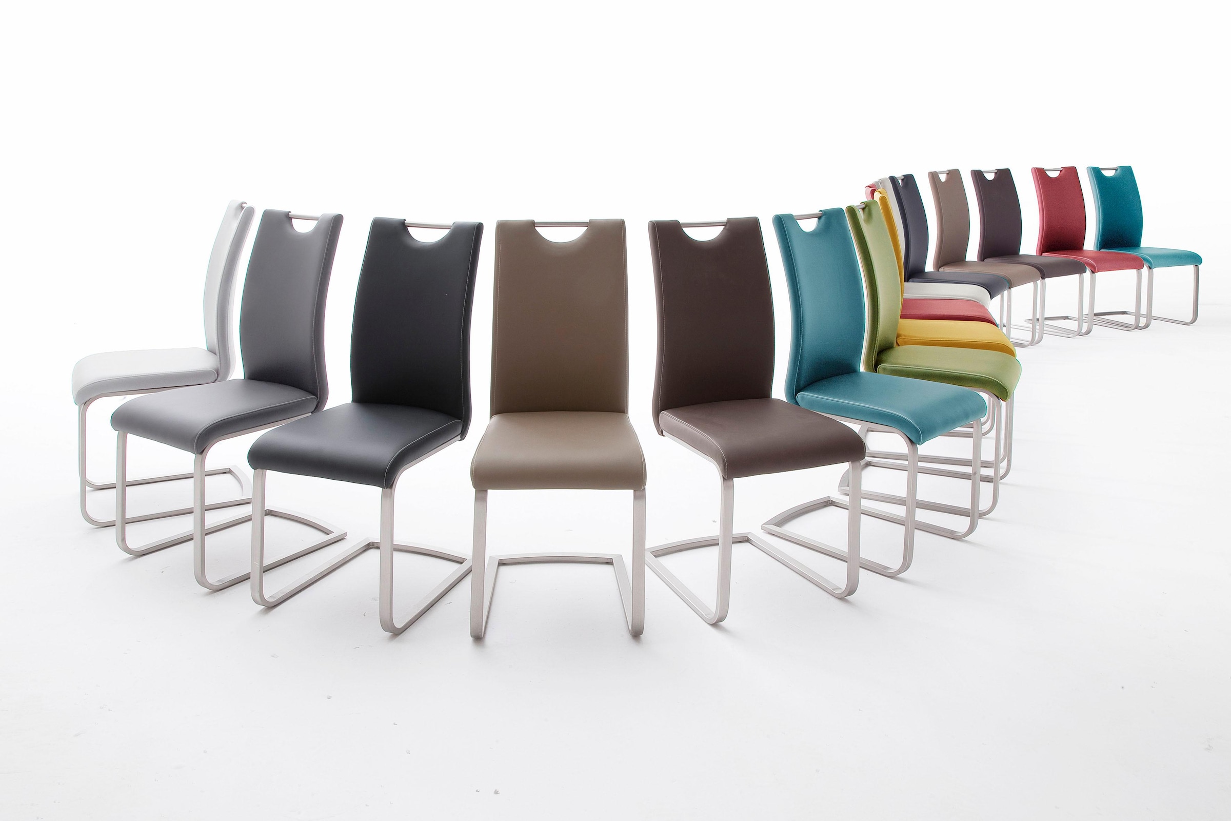Freischwinger St., 4 (Set), BAUR MCA furniture bestellen belastbar bis 120 kg Kunstleder, Stuhl | »Paulo«,