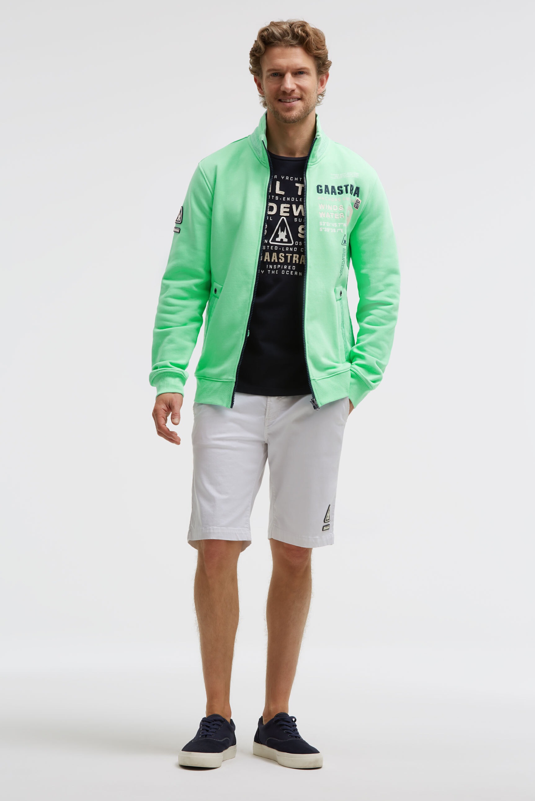 Gaastra Sweatjacke mit Stehkragen