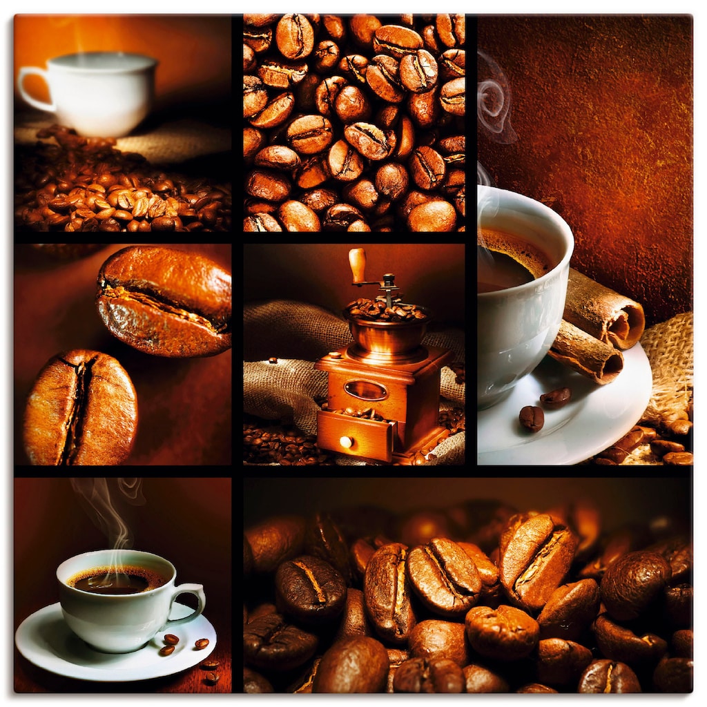 Artland Wandbild »Kaffee Collage«, Getränke, (1 St.)