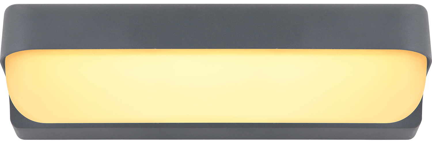 GLOBO LIGHTING LED Außen-Wandleuchte »HONNA«, Leuchtmittel LED-Modul | LED fest integriert, Außenlampe/Lichtschein: abwärts/ IP54/3000K/anthrazit