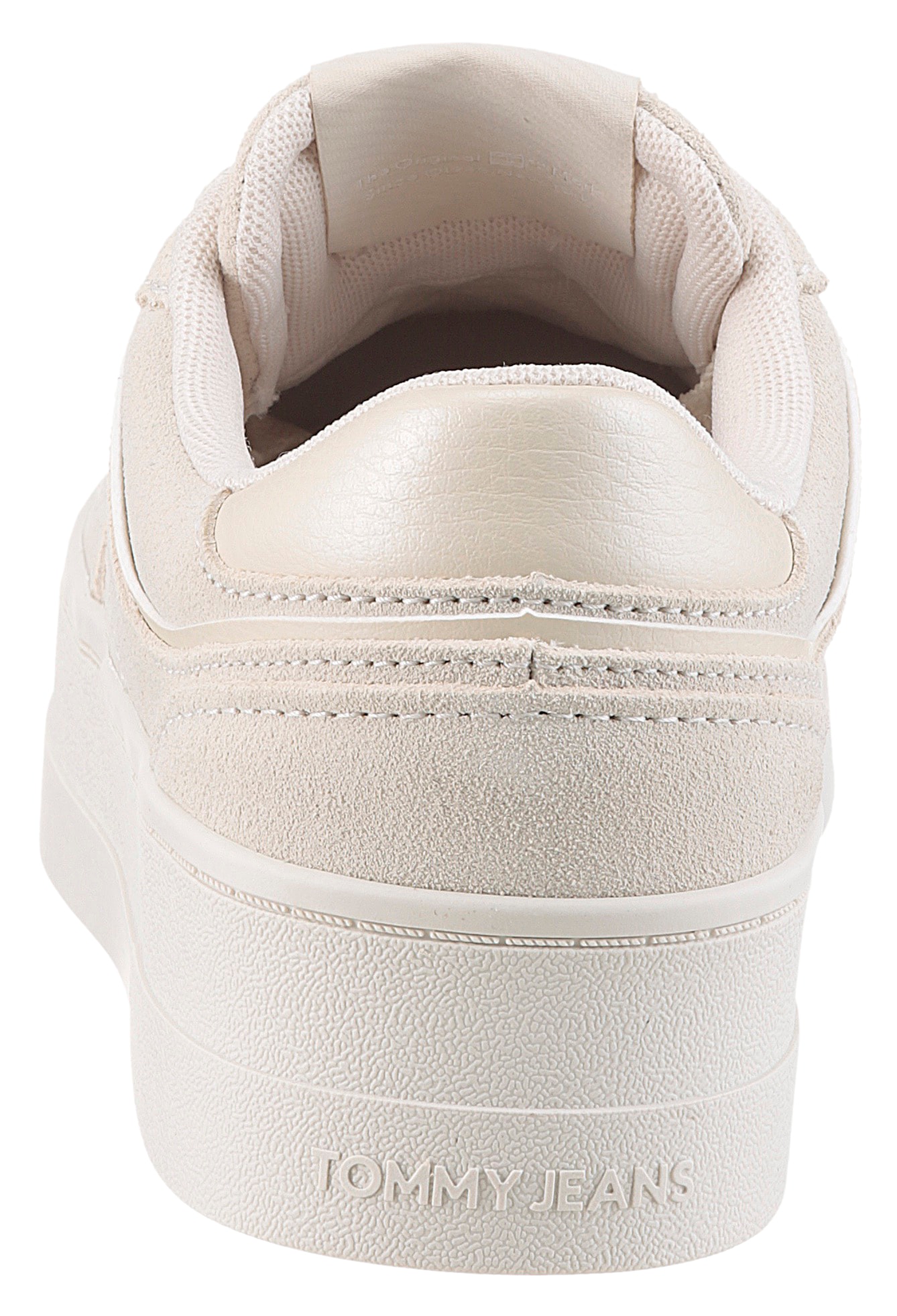 Tommy Jeans Plateausneaker »THE GREENWICH FLATFORM ELEVATED«, Schnürschuh, Freitzeitschuh, Halbschuh mit Logo-Aufnäher