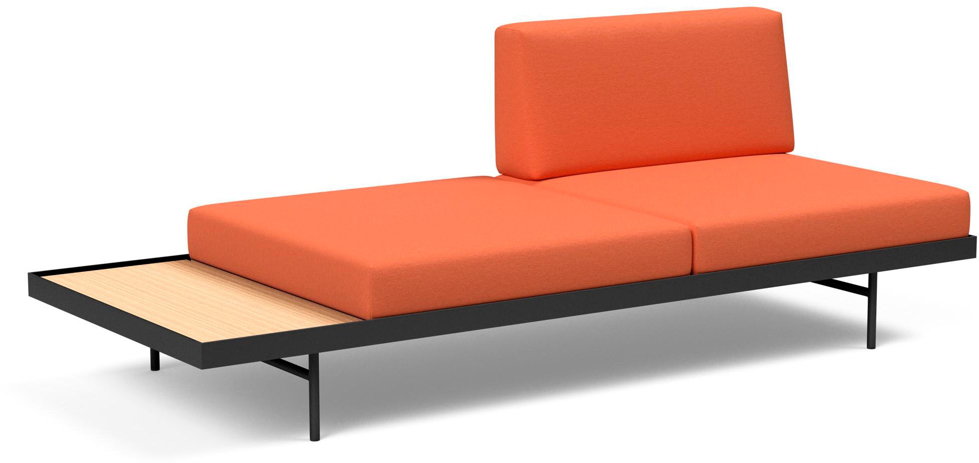 INNOVATION LIVING ™ Relaxliege »Puri Designcouch, innovativ und elegant, Solitärmöbel, Daybed«, Daybed mit integrierter Holzablage, hoher Sitz- und Liegekomfort